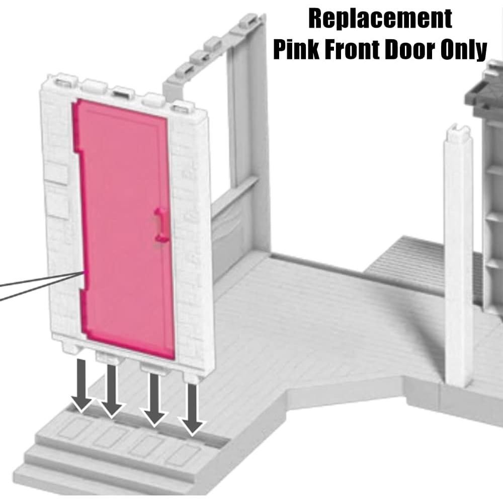 Puerta Delantera Rosa Mattel para Casa de Sueños Barbie