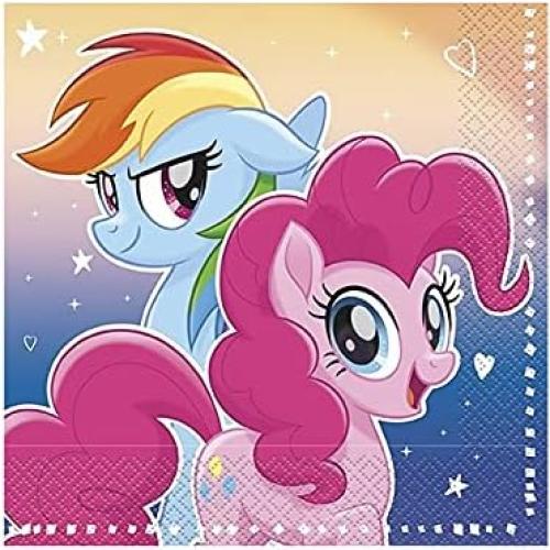 Suministros de Fiesta My Little Pony - 24 Platos y 32 Servilletas