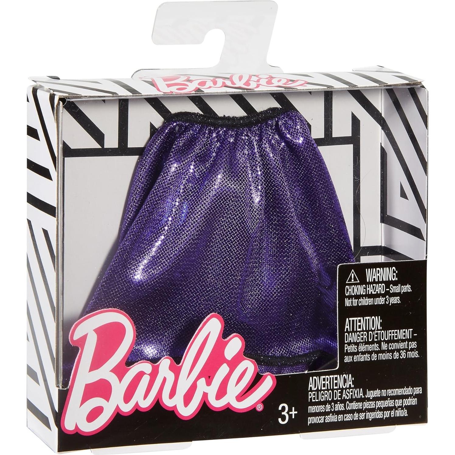 Falda Alta Baja Morada para Muñeca Barbie - Mattel