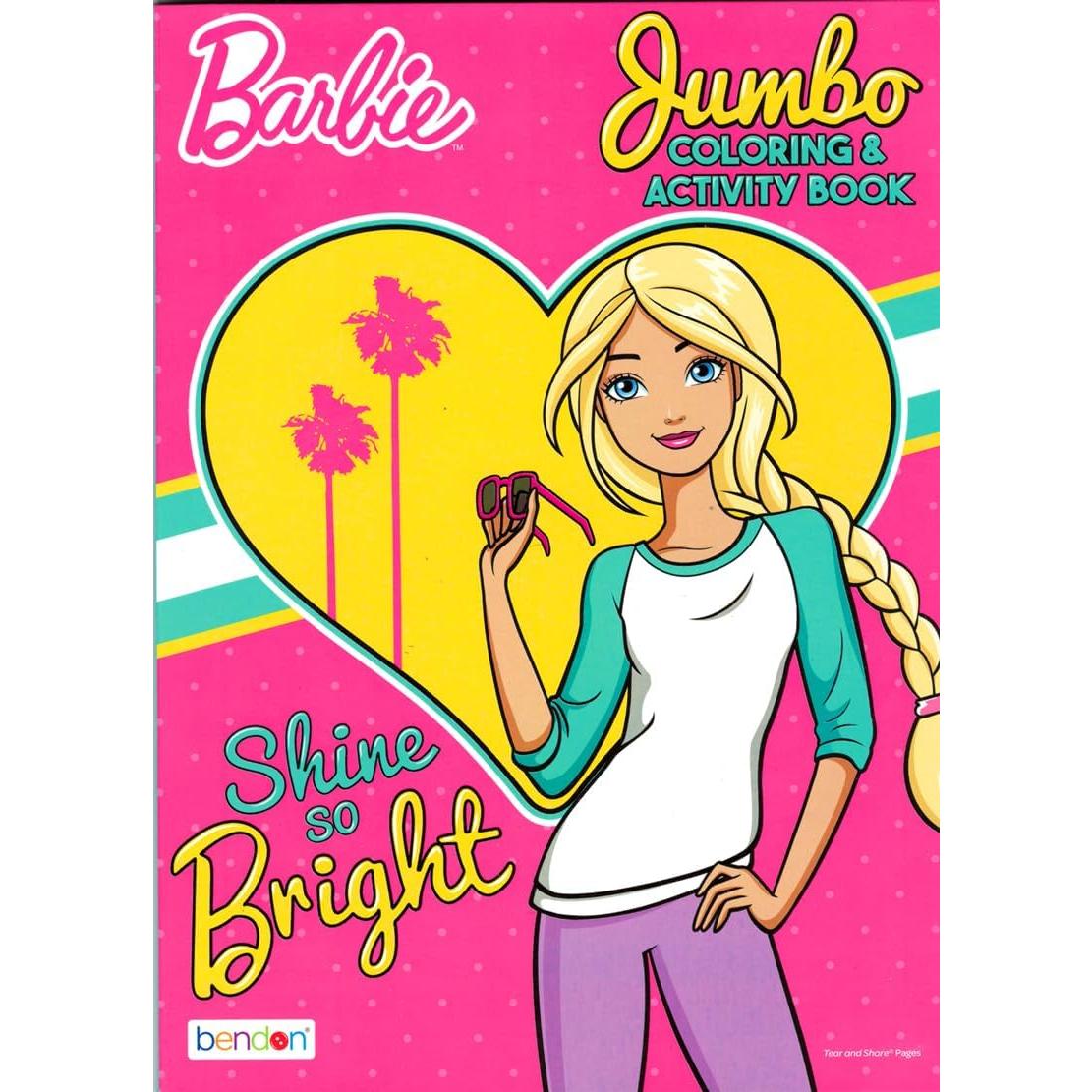 Conjunto de Libros de Colorear y Actividades Barbie Bendon