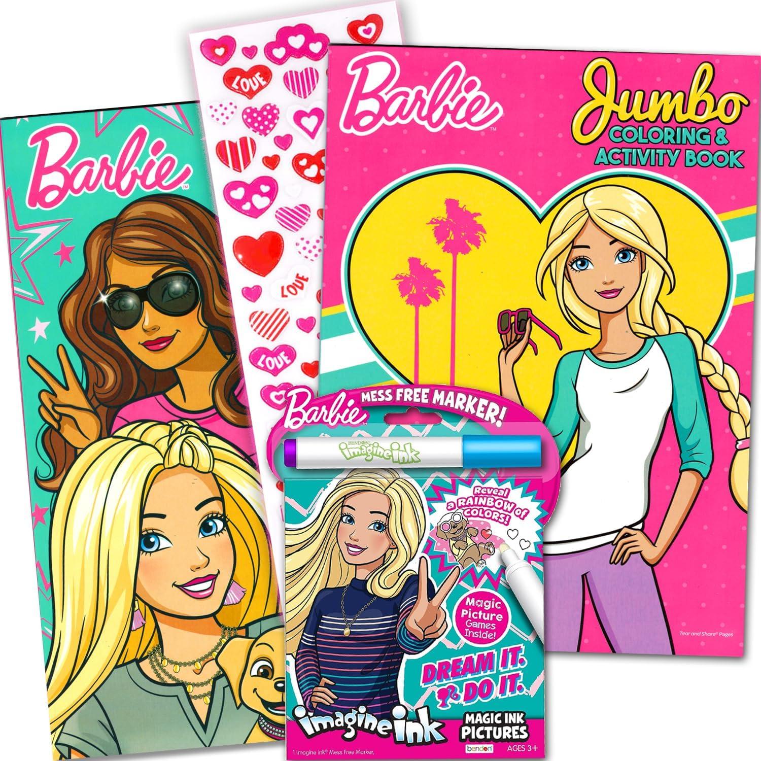 Conjunto de Libros de Colorear y Actividades Barbie Bendon