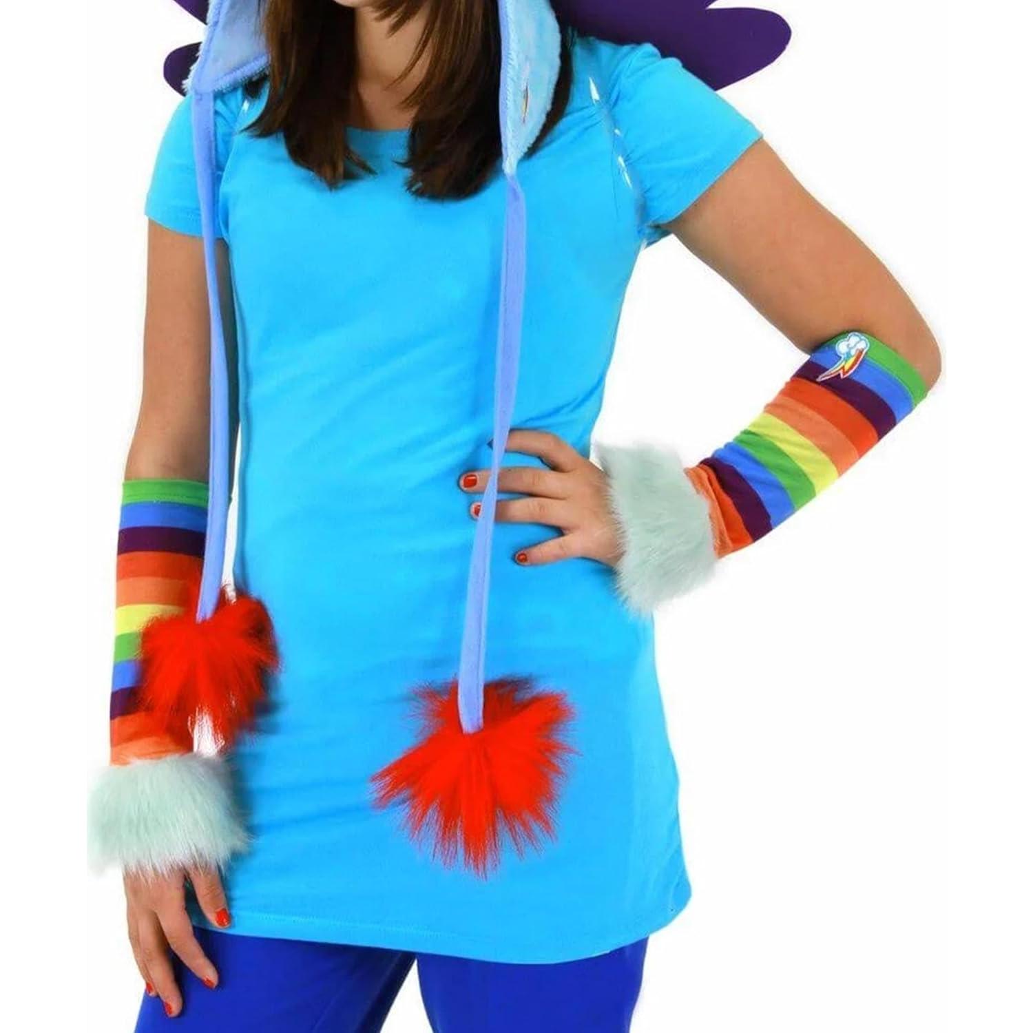 Guantes Disfraz Rainbow Dash Mi Pequeño Pony 100% Poliester