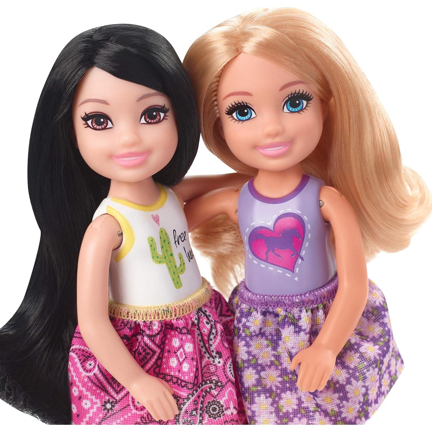 Muñeca Barbie Club Chelsea con 2 Ponis y Accesorios