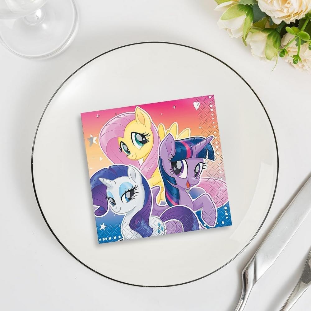 Servilletas de Bebida My Little Pony - 16 Piezas - Fiesta Infantil