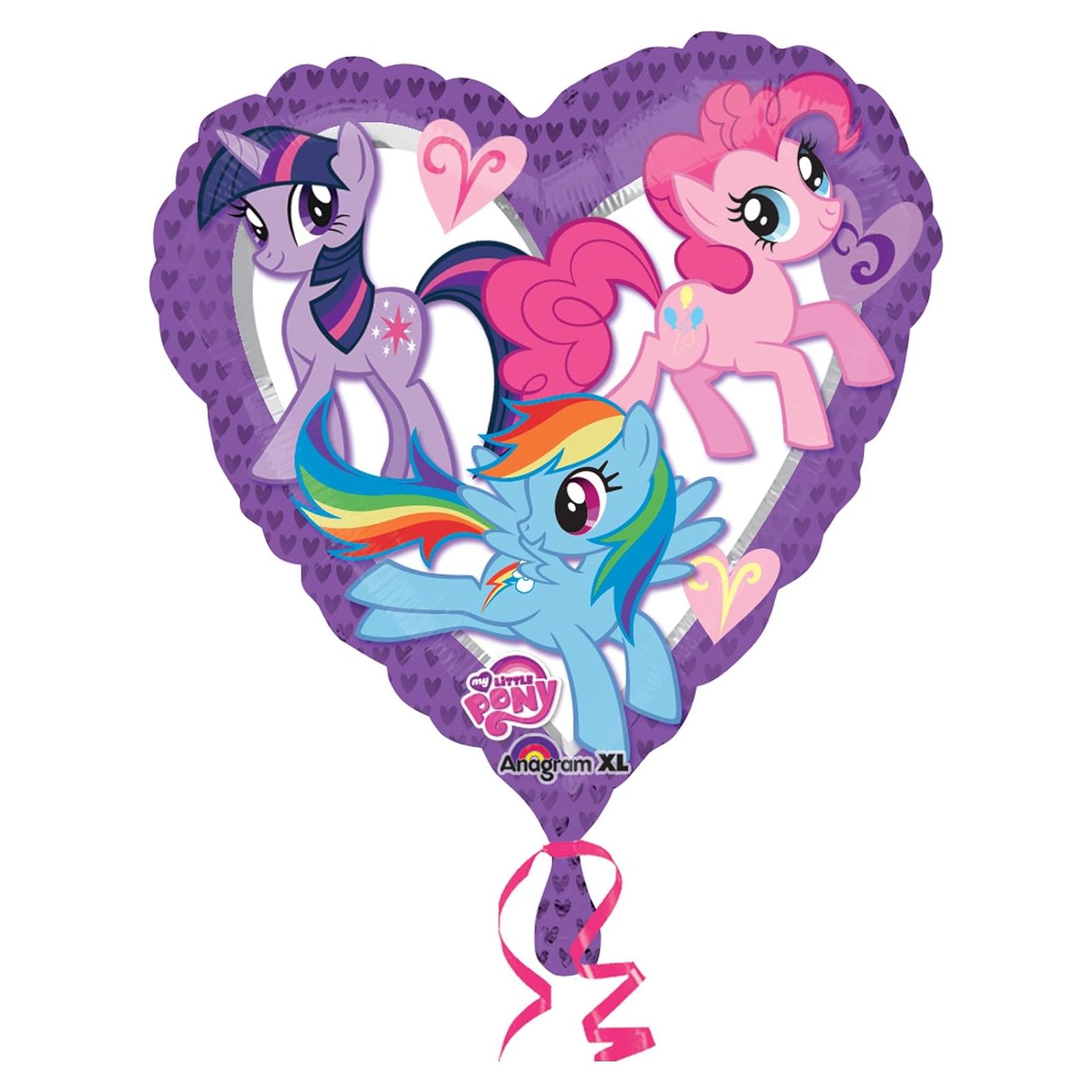 Globo de Corazón de Foil My Little Pony Anagram 45.72 cm