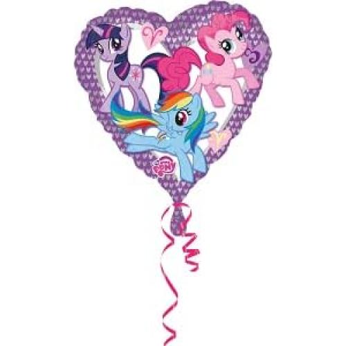 Globo de Corazón de Foil My Little Pony Anagram 45.72 cm