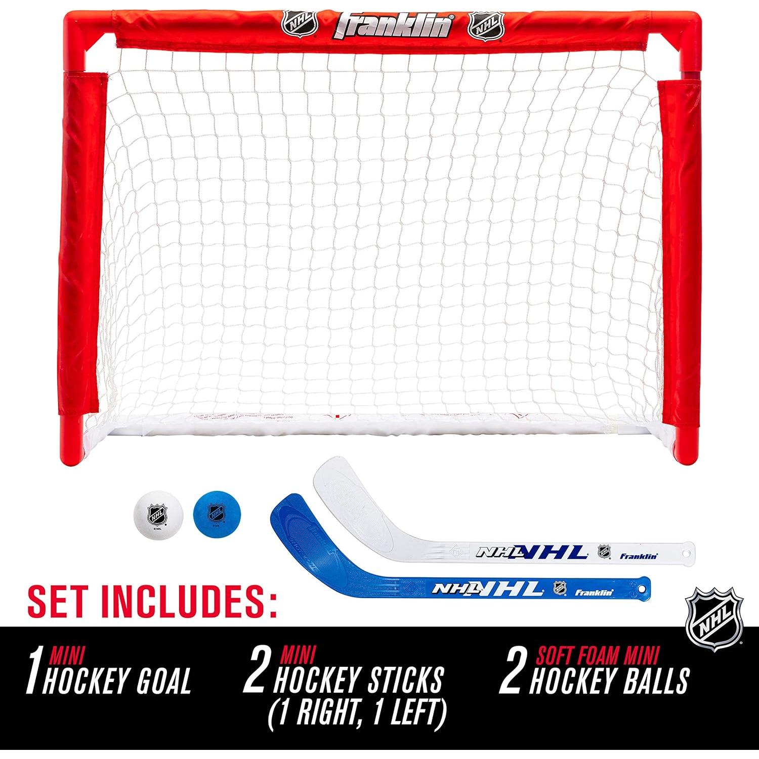 Set Mini Hockey Franklin Sports NHL - Meta, Palos y Pelotas