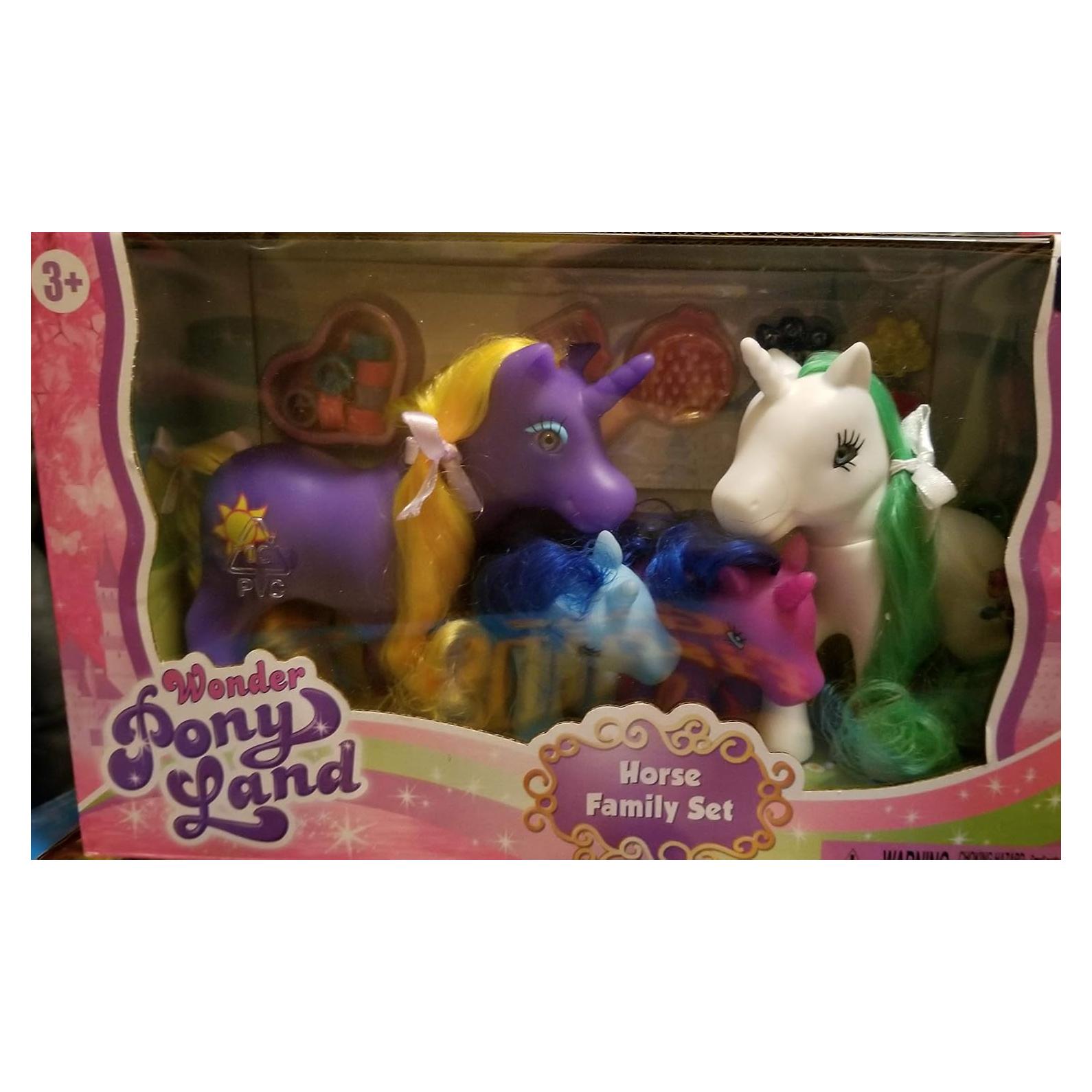 Conjunto de Ponis Little Pony GIGO - 15 Piezas, 12.7 cm