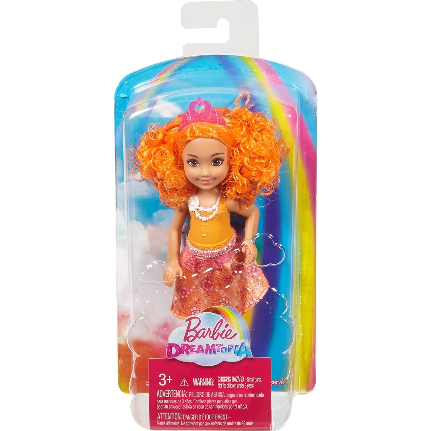 Muñeca Barbie Dreamtopia Rainbow Cove Naranja - 300g