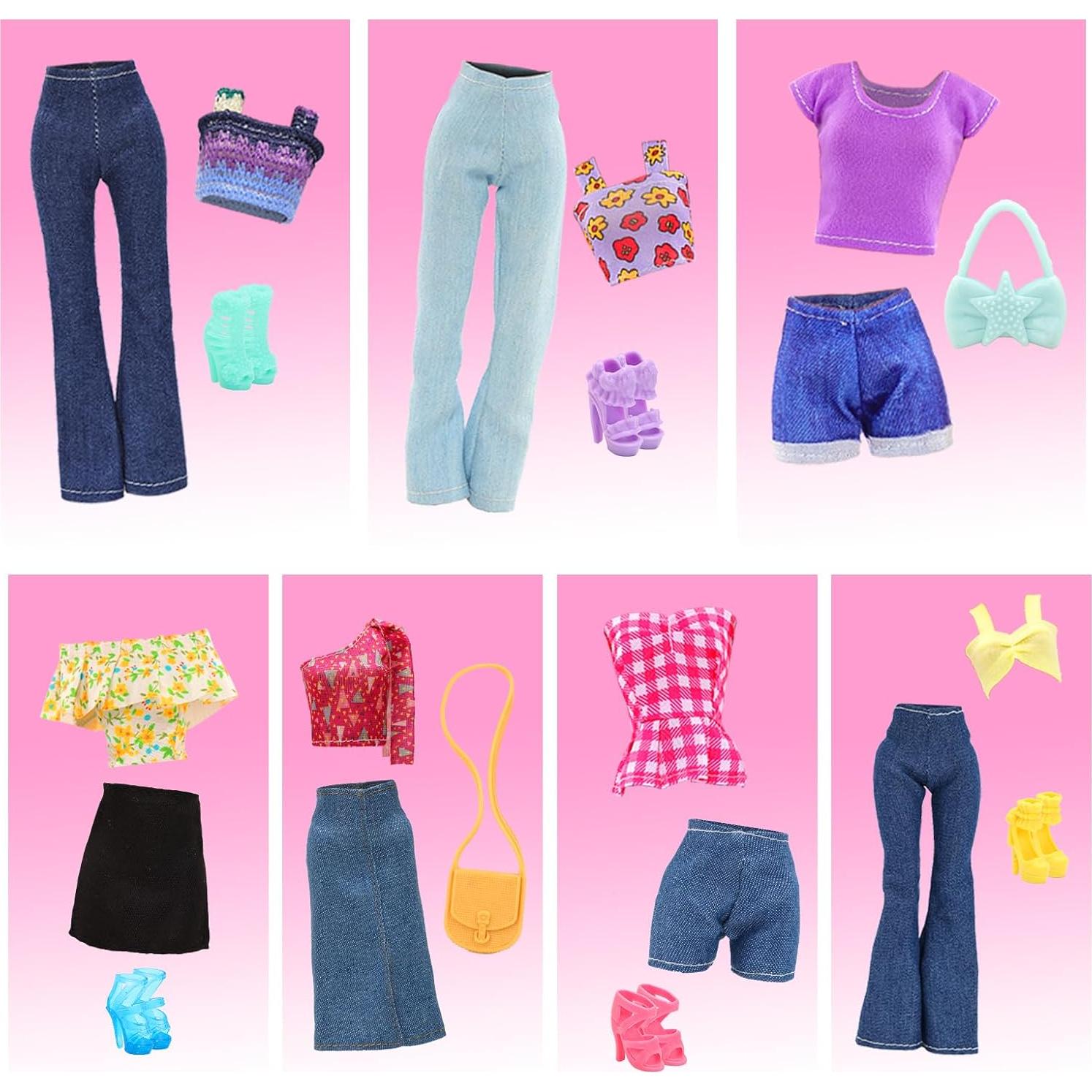 BARWA 17 Pcs Ropa de Muñeca y Accesorios para Niñas 29 cm