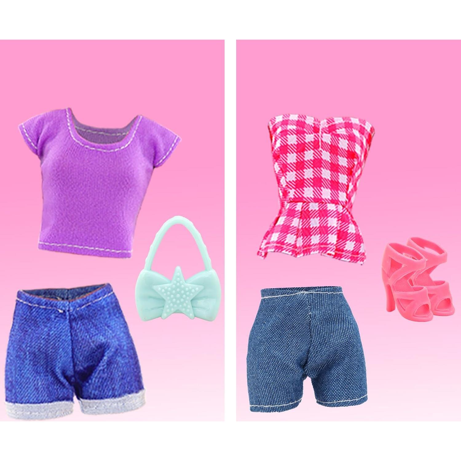 BARWA 17 Pcs Ropa de Muñeca y Accesorios para Niñas 29 cm