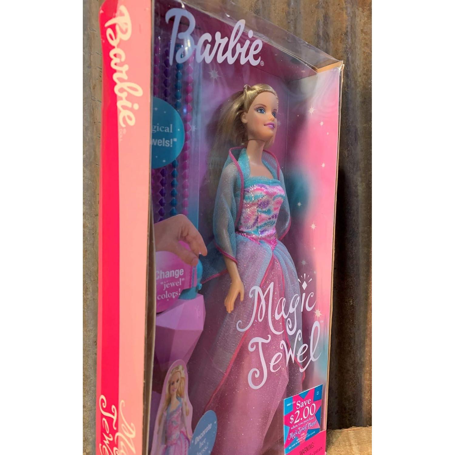 Muñeca Barbie Joyas Mágicas Mattel 32.5x17x6.4cm