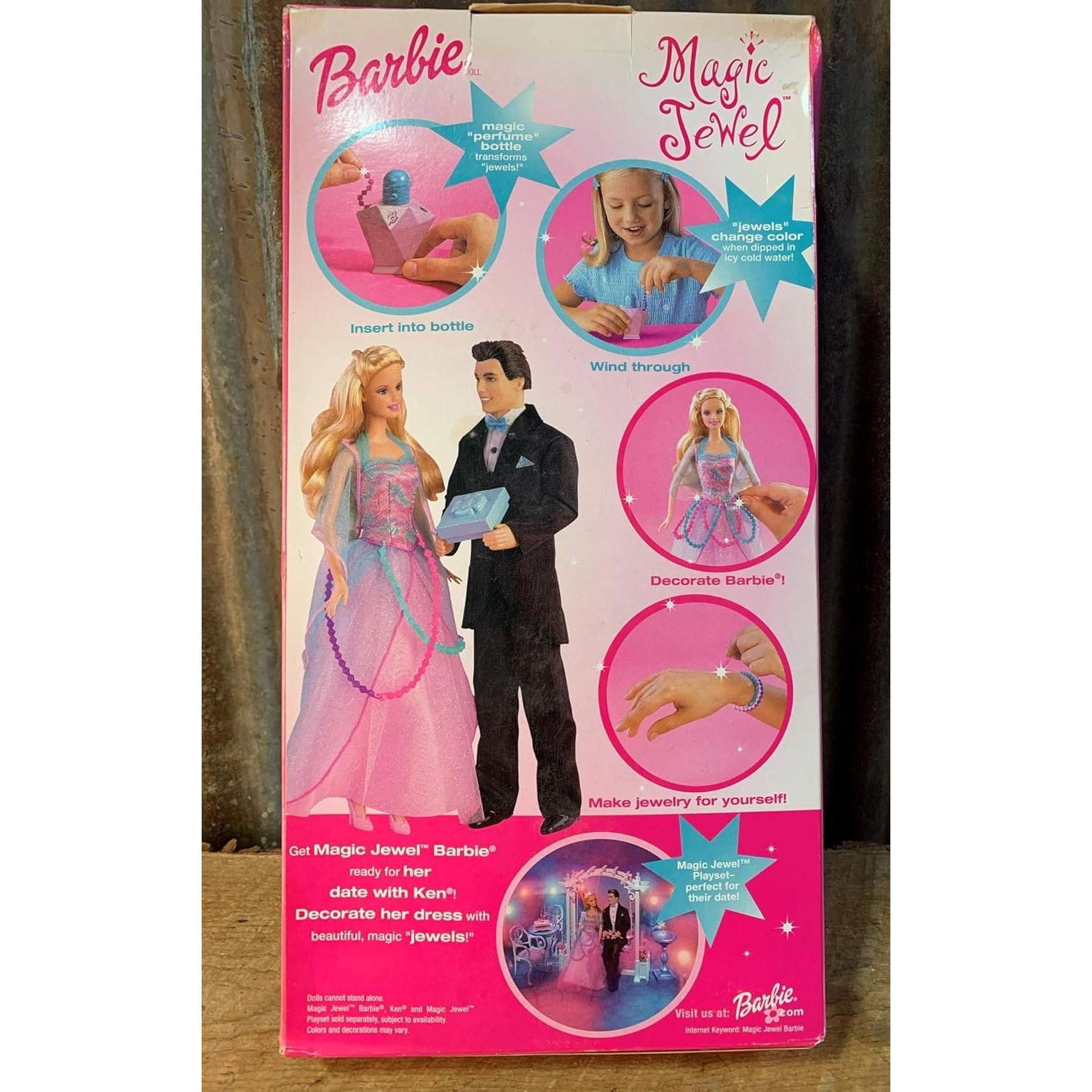 Muñeca Barbie Joyas Mágicas Mattel 32.5x17x6.4cm