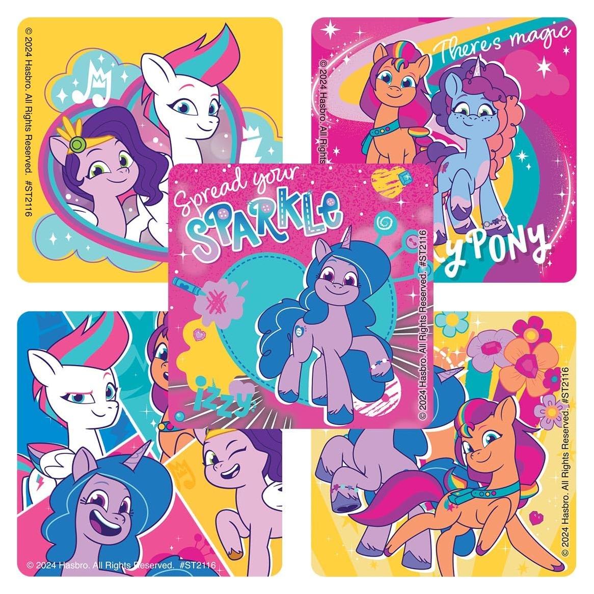 Pegatinas Mis Pequeños Pony SonrisasHacedores 100 Unidades 6.35cm