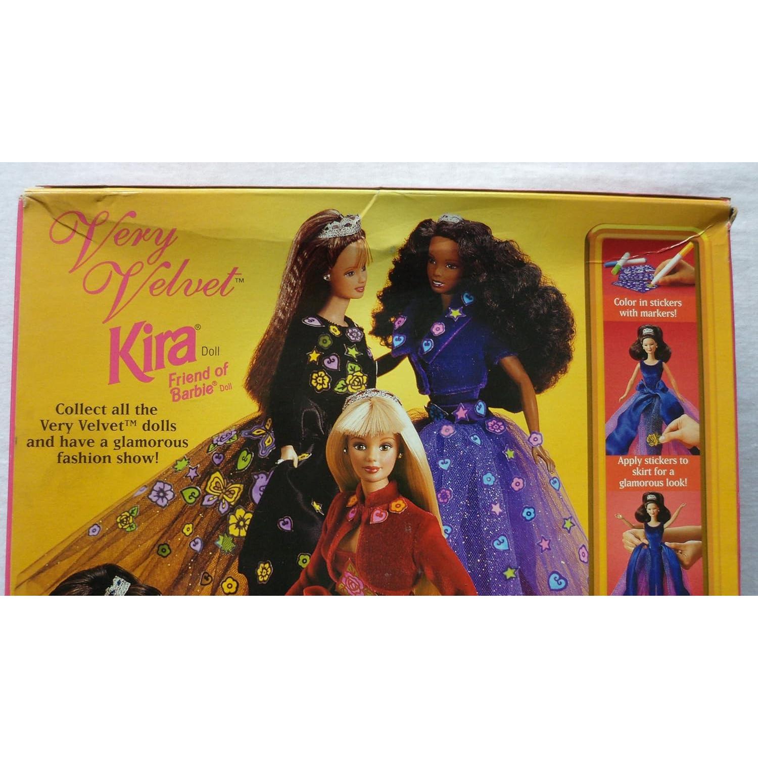 Muñeca Kira de Barbie 1998 - Vestido Azul y Pegatinas