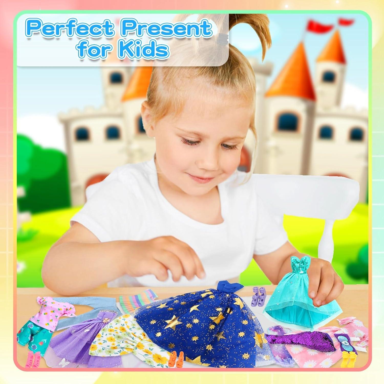 Conjunto de Ropa para Muñeca 11.5" BLIJOLA 24 Piezas