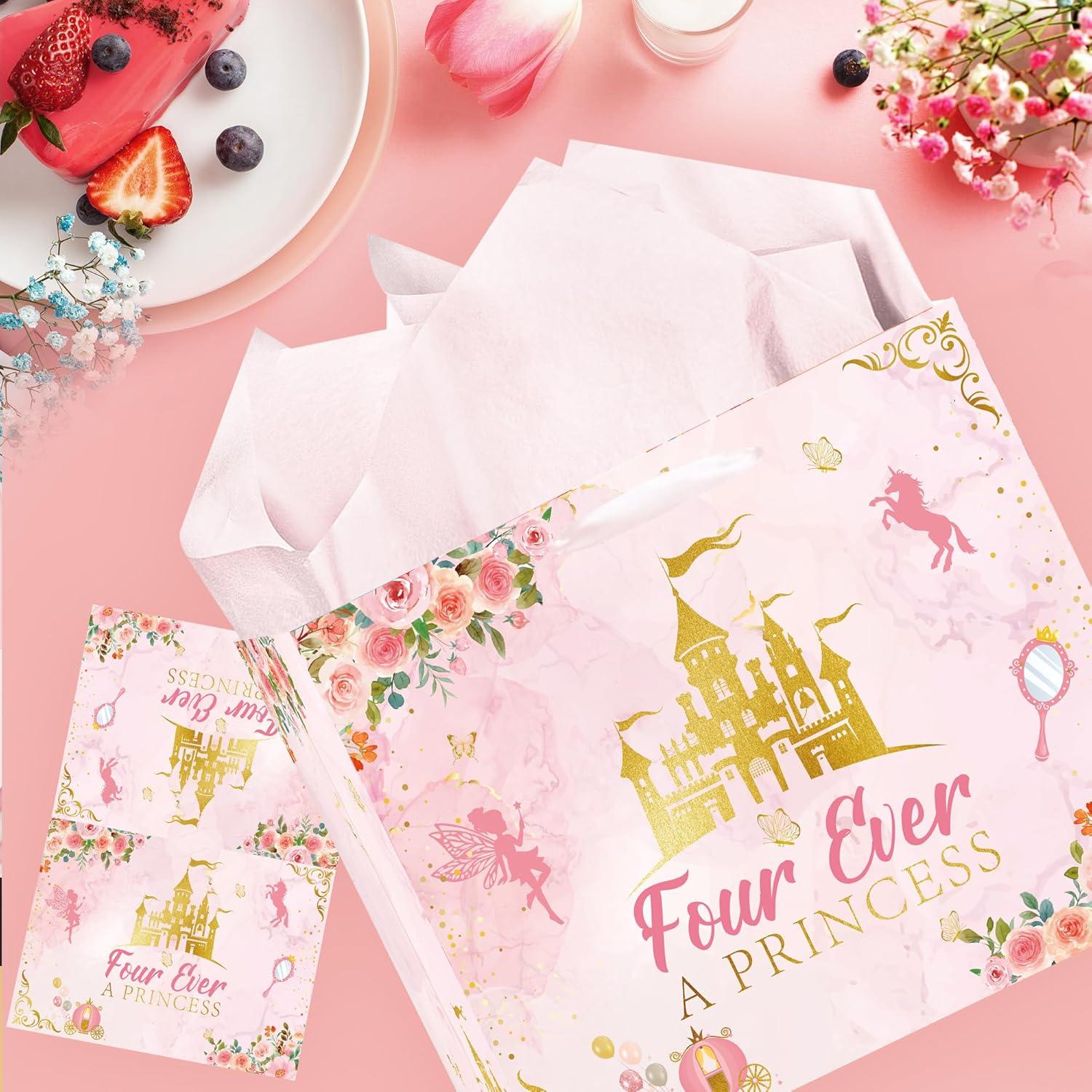 Bolsa de Regalo Cumpleaños EoBeCy Princesa 30x13.5x24.9cm