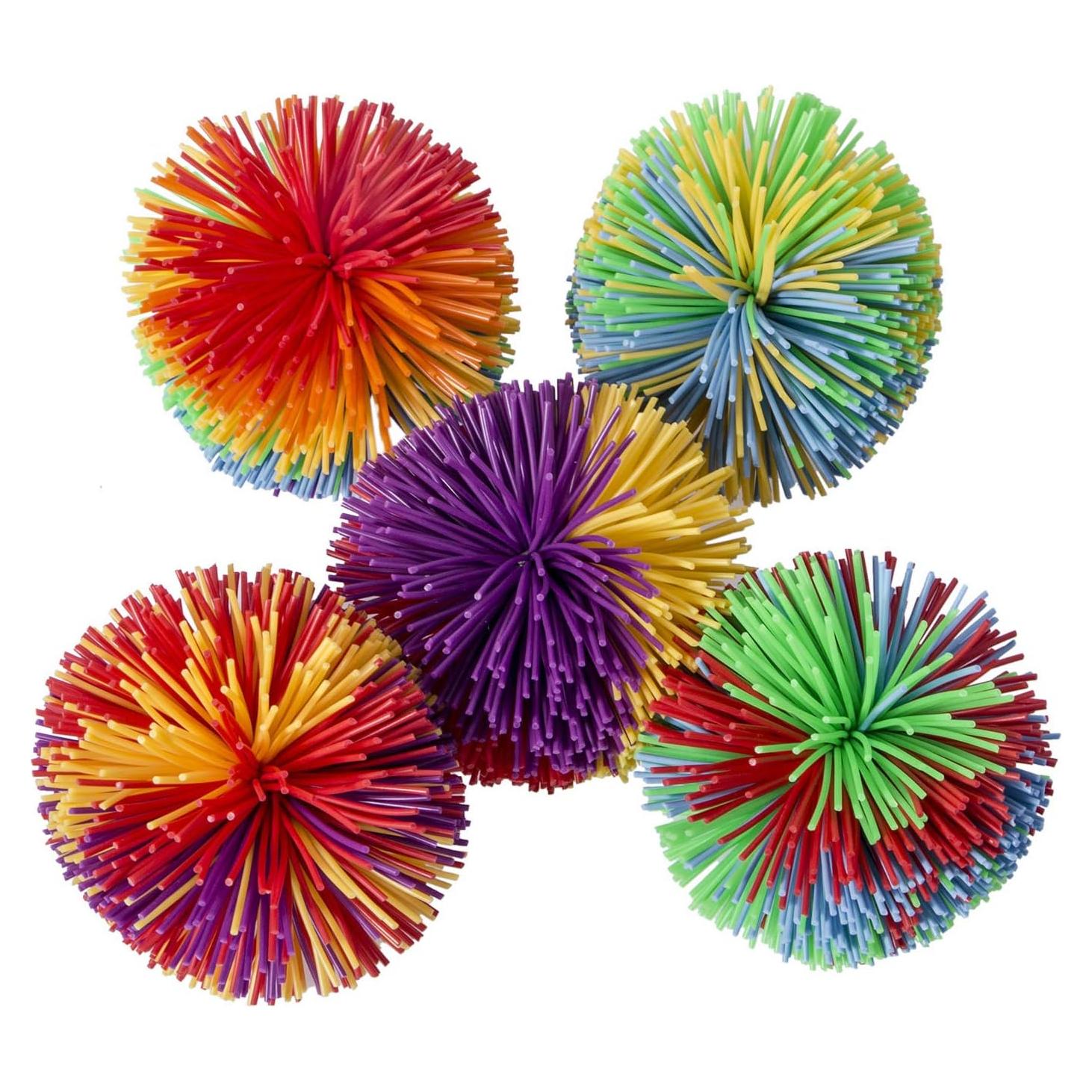 Paquete de 5 Pelotas Sensoriales Hibery Antiestrés 6.86 cm