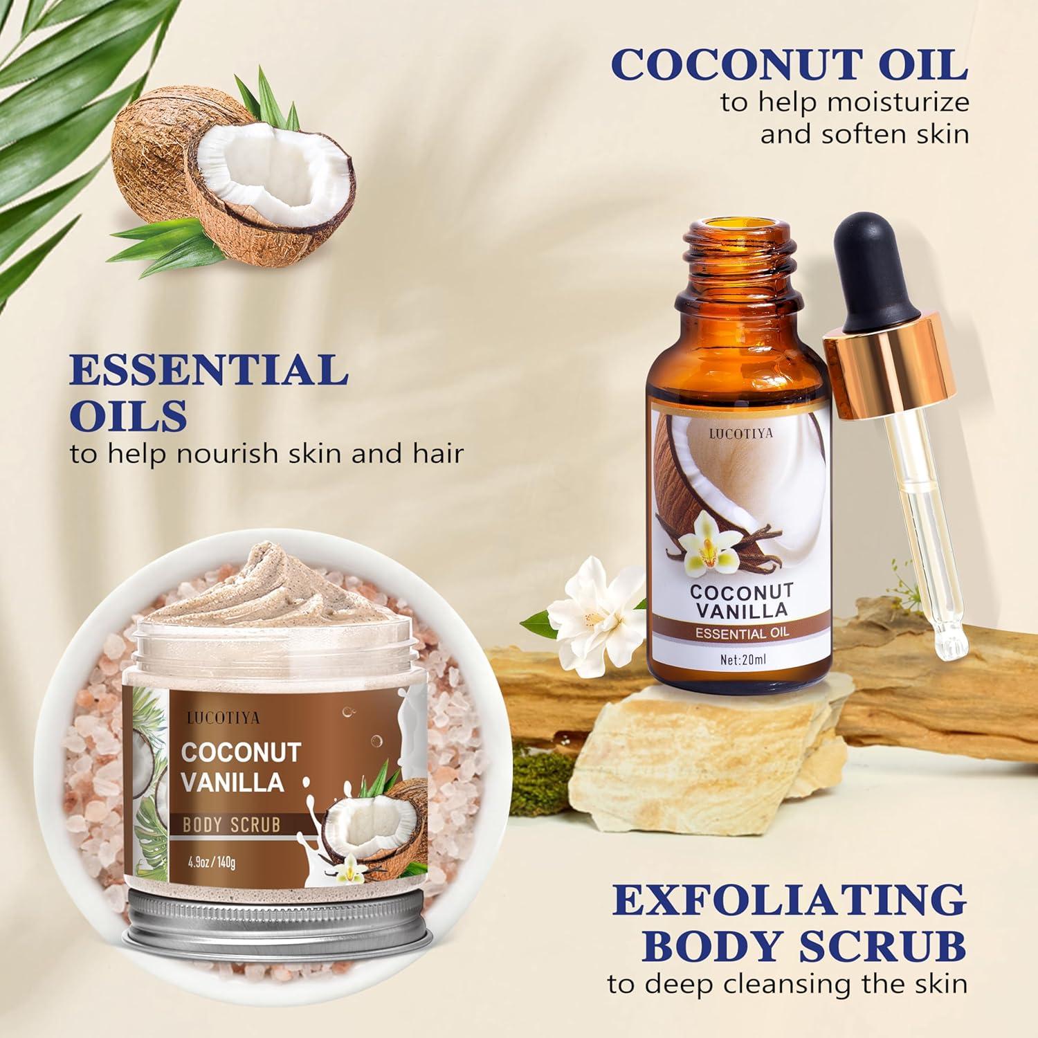 Set de Regalo de Spa Coco Vainilla 8 Piezas - Cuidado Personal