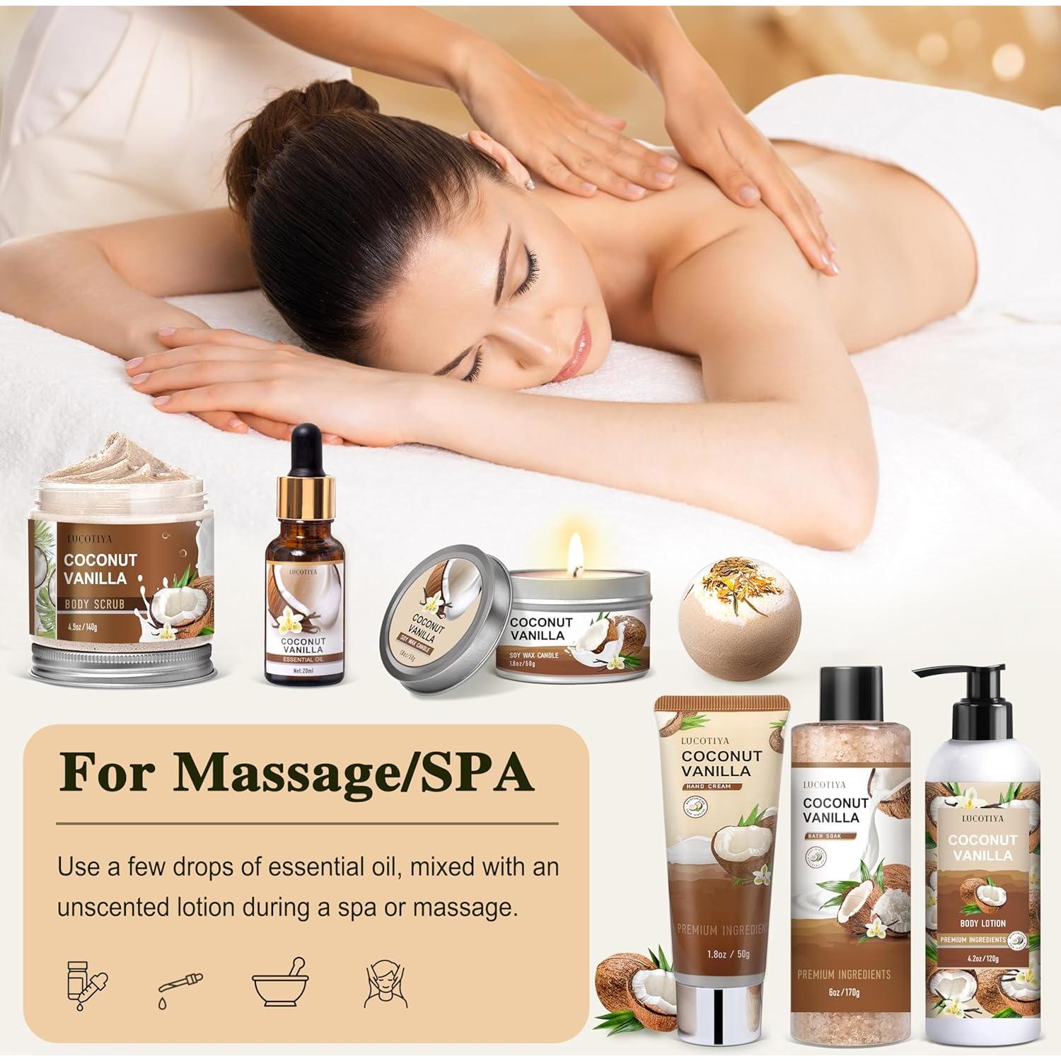 Set de Regalo de Spa Coco Vainilla 8 Piezas - Cuidado Personal