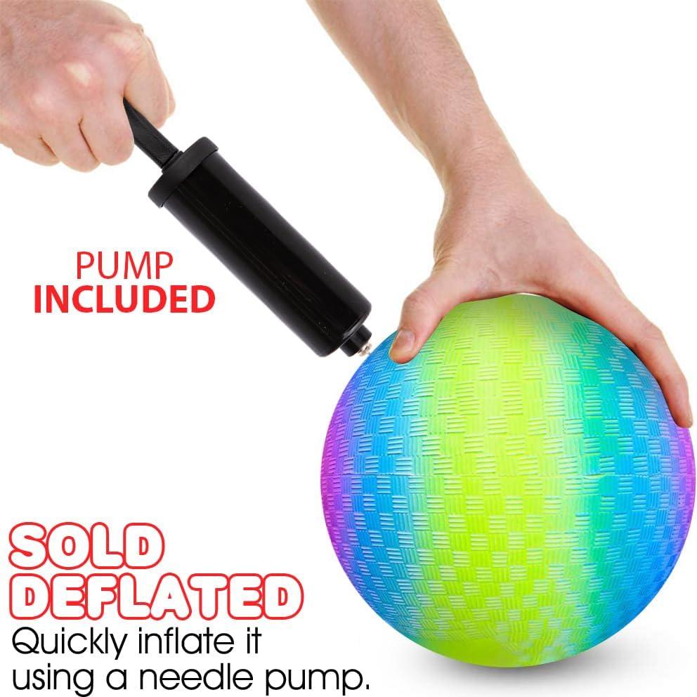 Bola de Juego Arcoíris ArtCreativity 22,86 cm con Bomba
