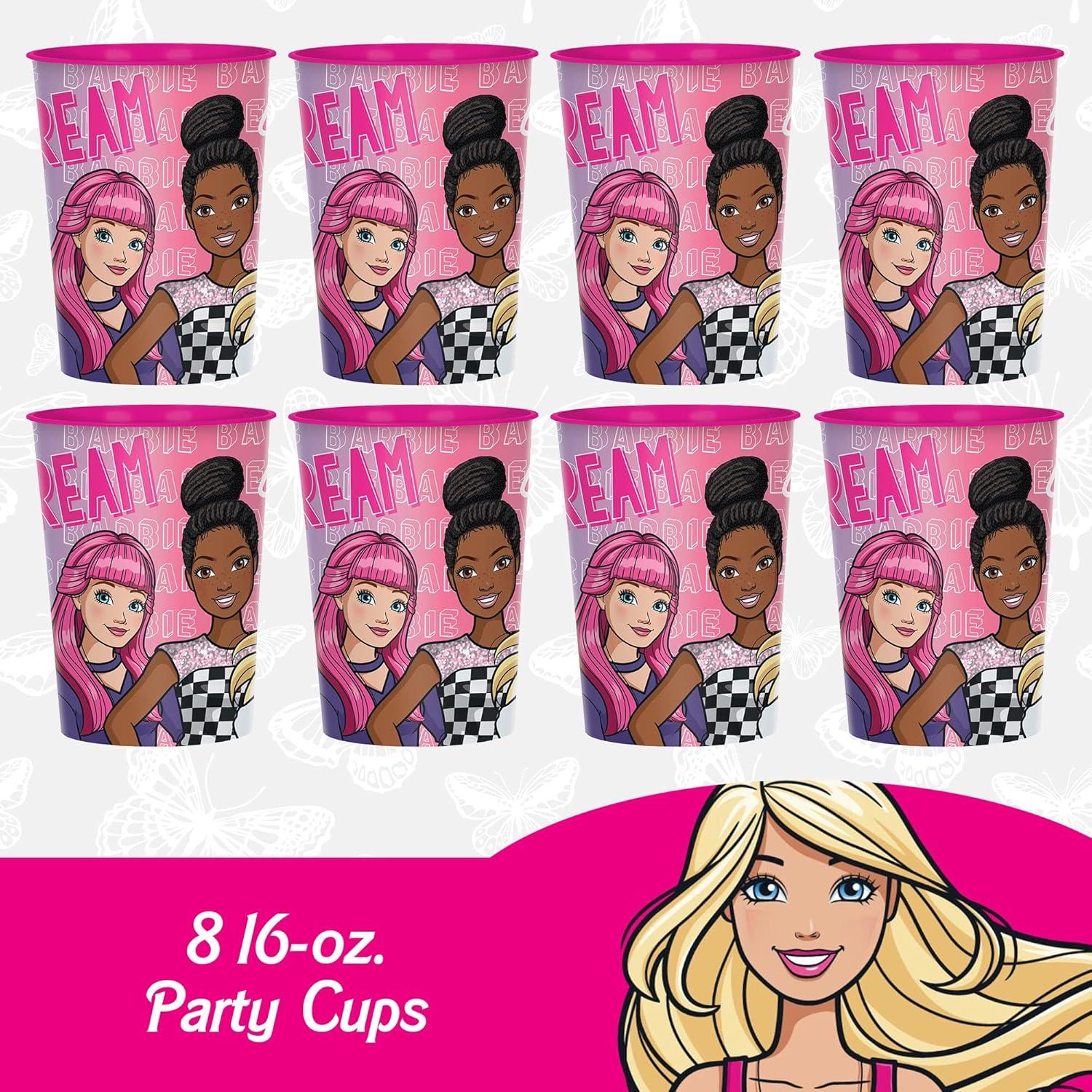 Tazas de Favor de Cumpleaños Barbie Amscan - 16 oz (0.47 L)