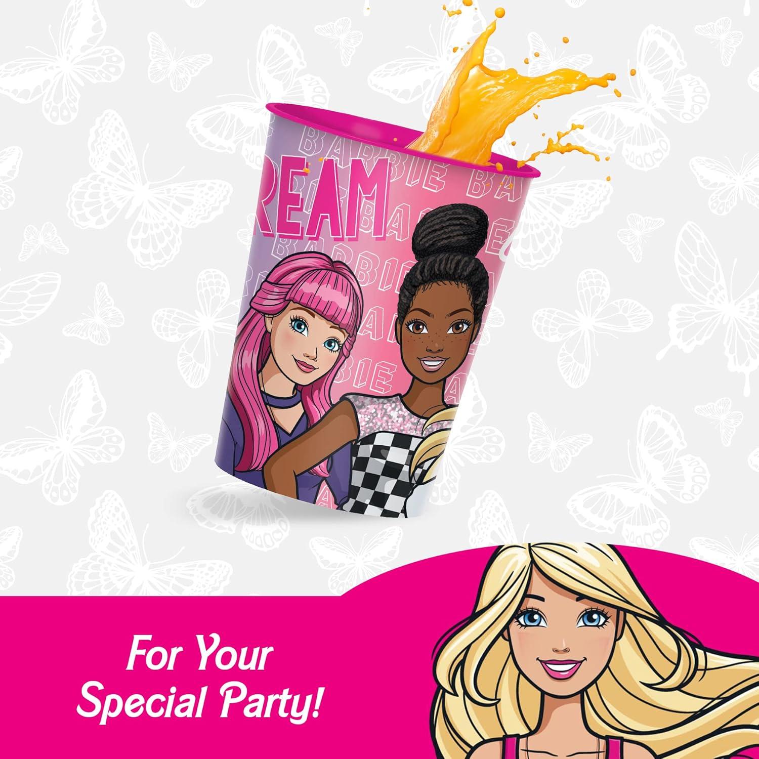 Tazas de Favor de Cumpleaños Barbie Amscan - 16 oz (0.47 L)