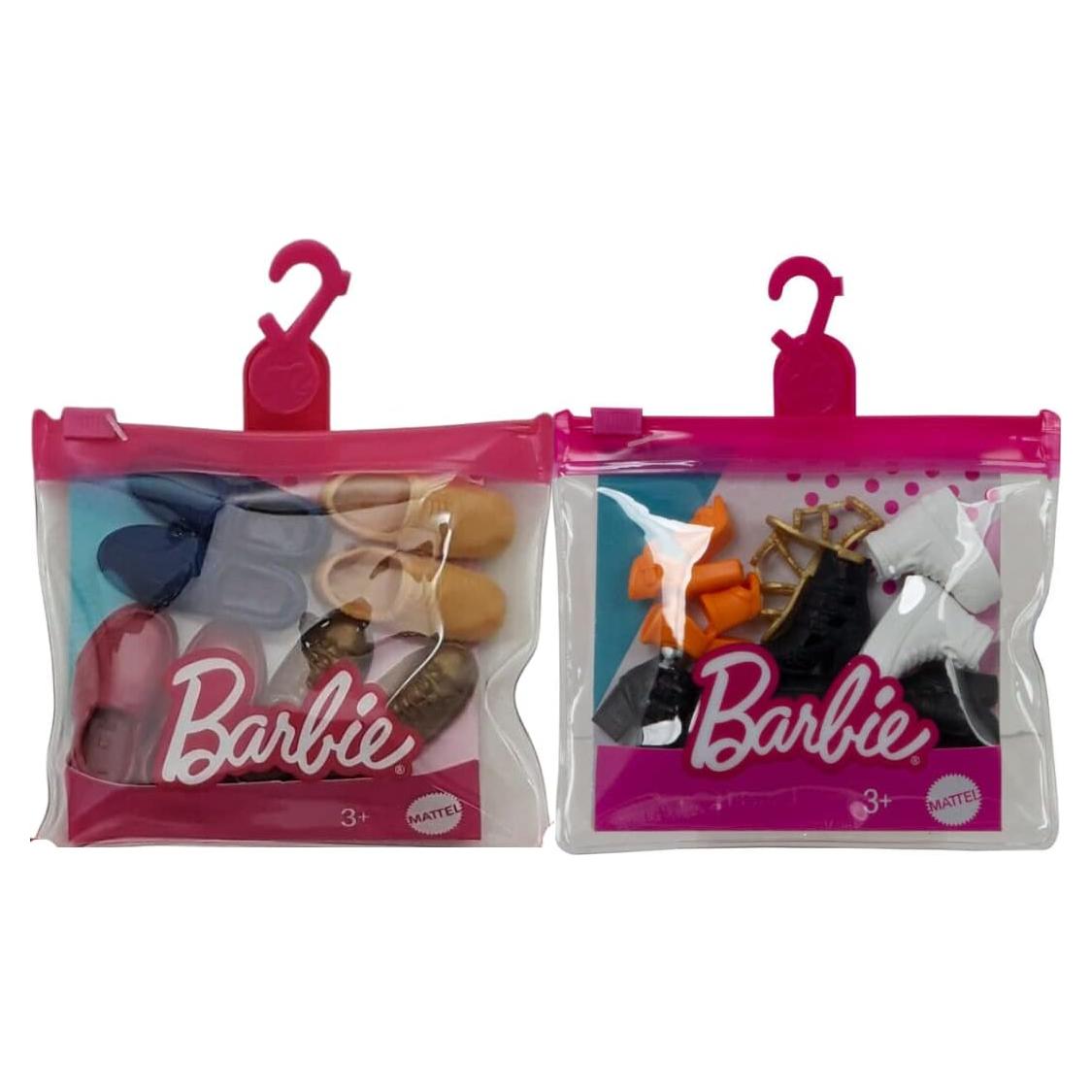 Paquete de Zapatos para Muñecas Barbie y Ken - 18 Piezas