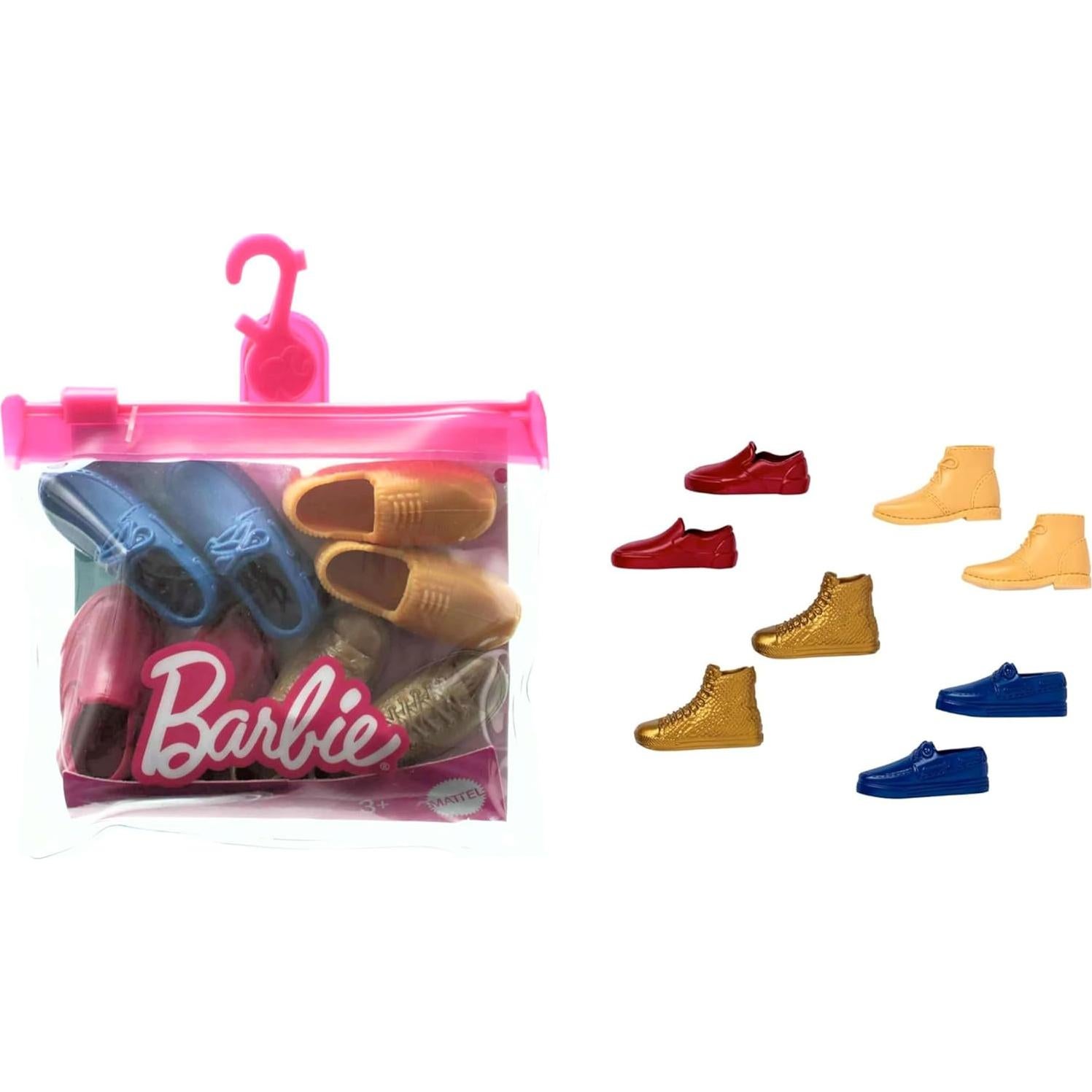 Paquete de Zapatos para Muñecas Barbie y Ken - 18 Piezas