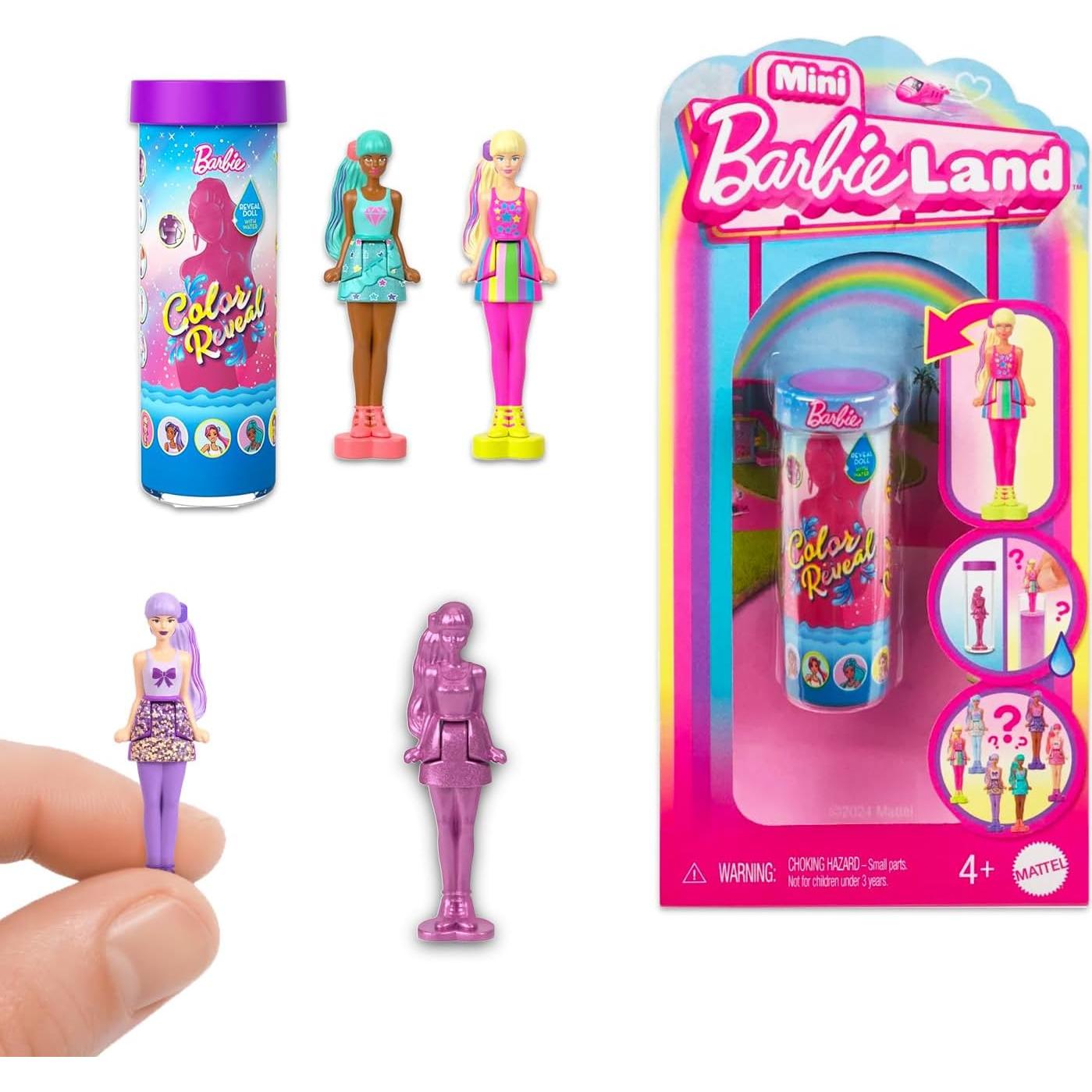 Conjunto de Muñecas Barbie Color Reveal - 3 Mini Figuras