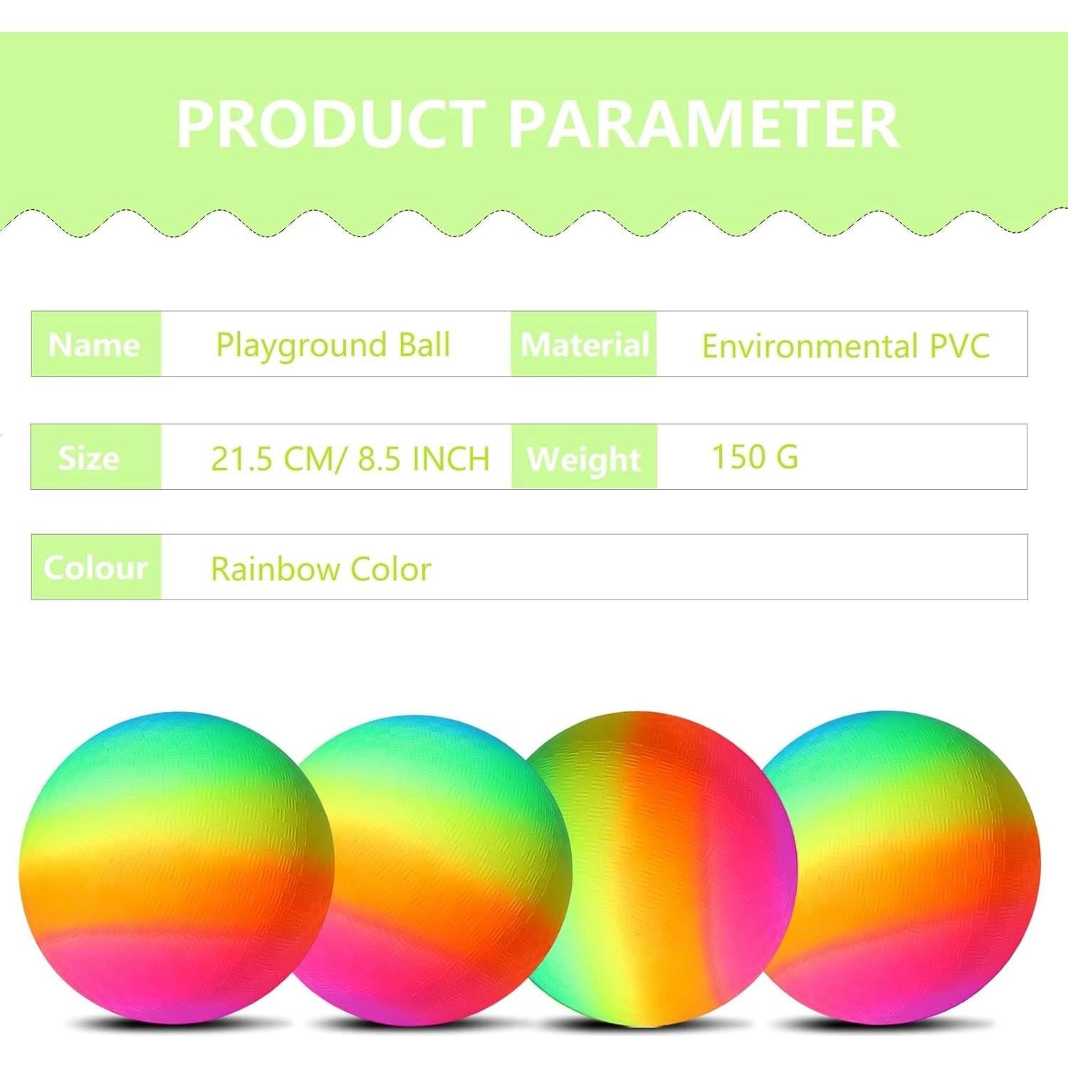 Pelota de Patio YNHFIFI Arcoíris 21.5 cm para Juegos