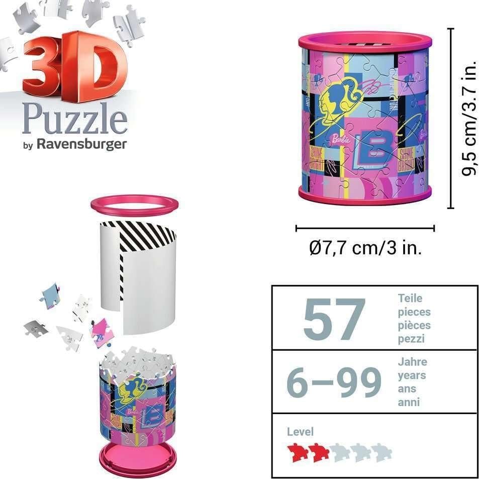 Soporte de Lápices 3D Puzzle Barbie Ravensburger 11585
