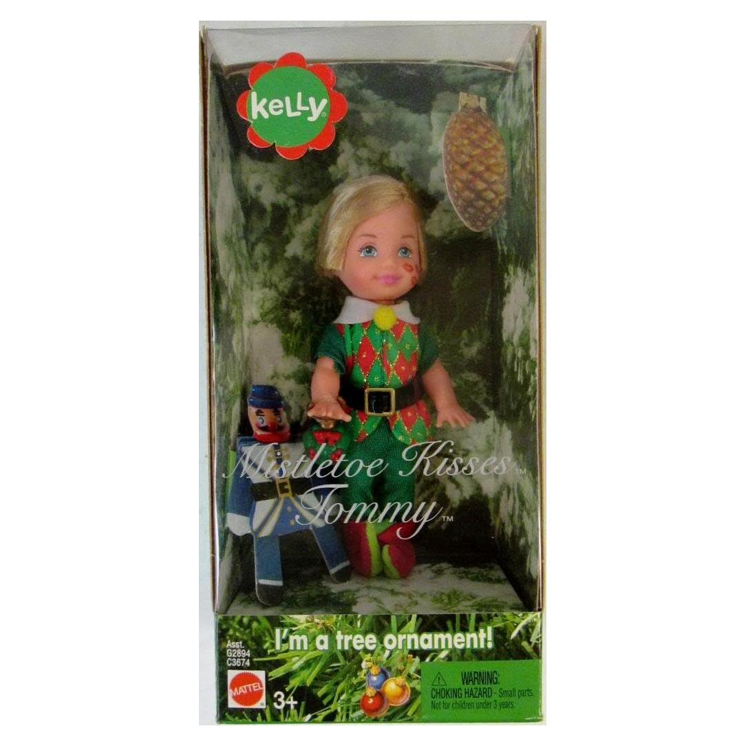 Muñeca Barbie Kelly Tommy con Adorno de Árbol 11.4 cm