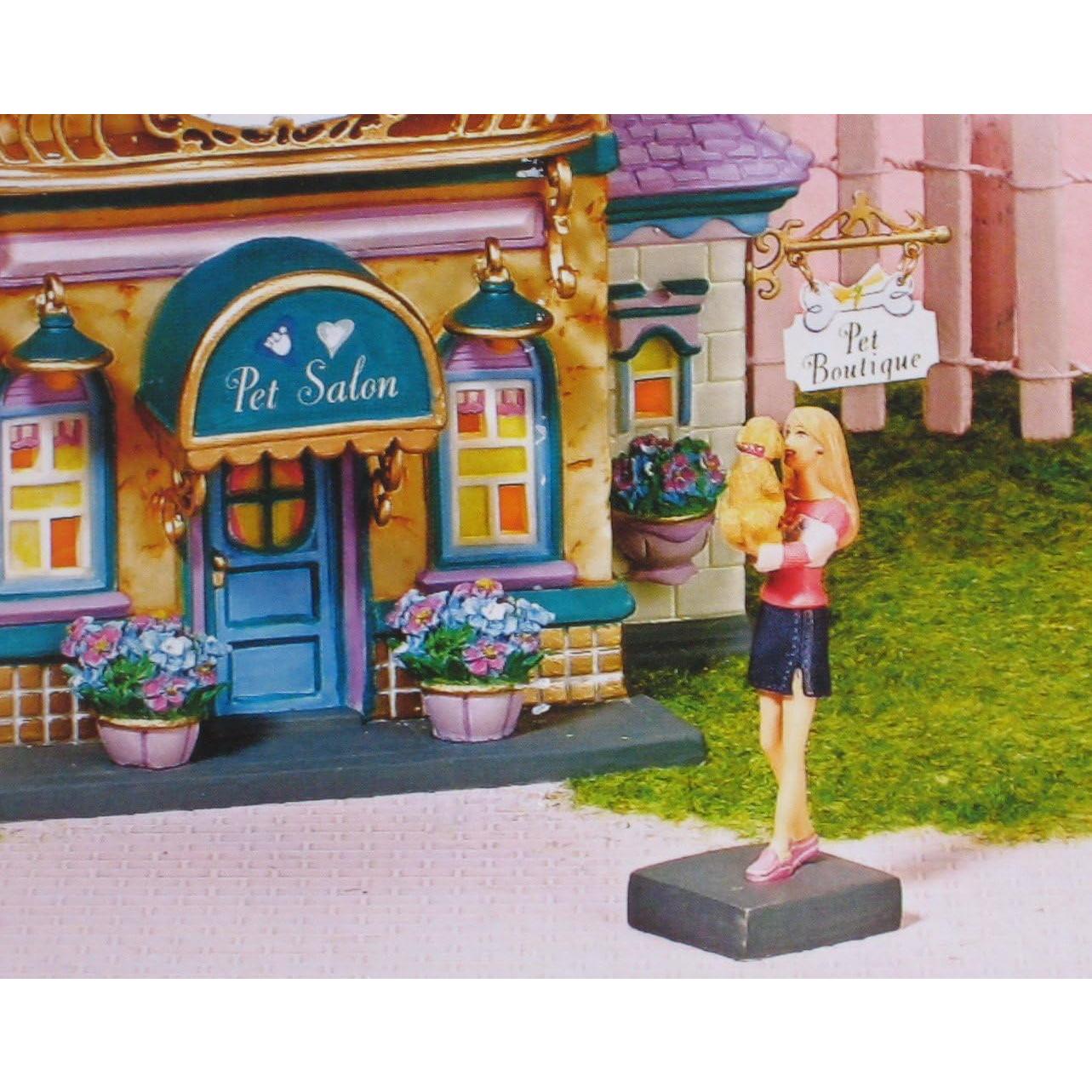 Salón de Mascotas Barbie 2003 - Department 56 con Luces