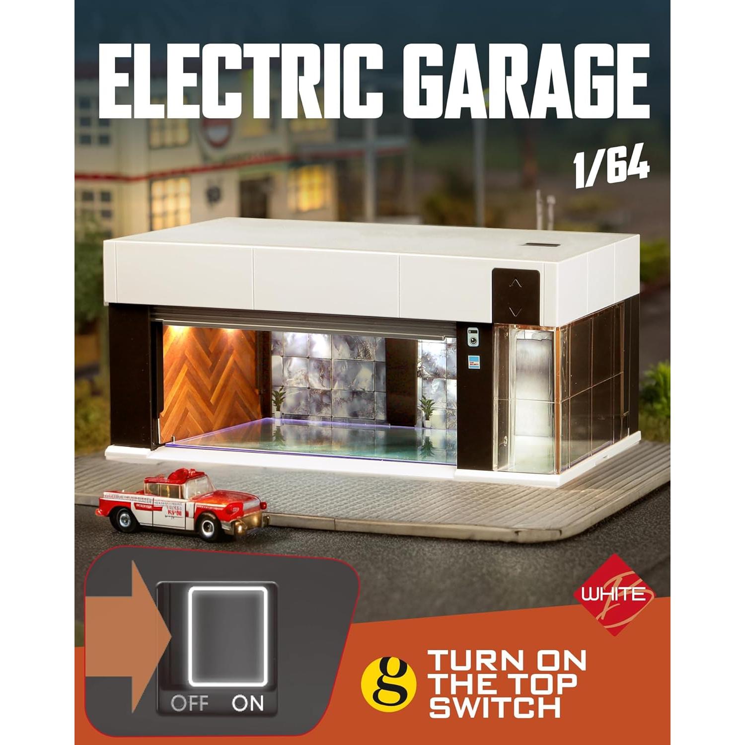 Estuche de exhibición MOCBURIKU 1:64 con luces LED y control por voz