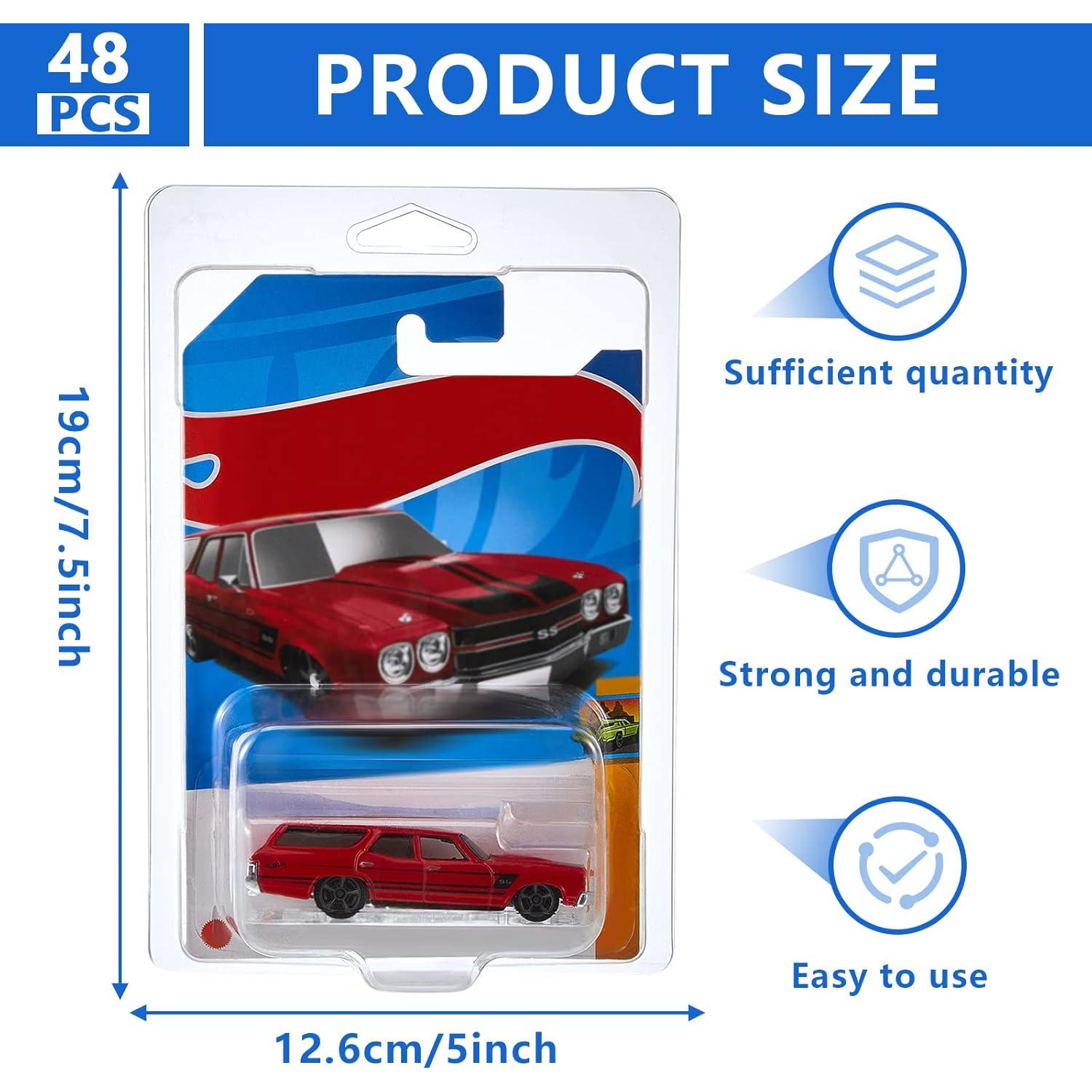 Estuches de Exhibición Wesiti 48 Pcs para Hot Wheels 19x12.6 cm