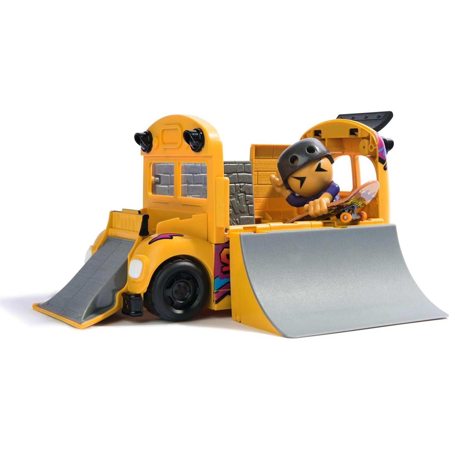 Autobús Sk8 2-en-1 Tech Deck con Fingerboard y Figura