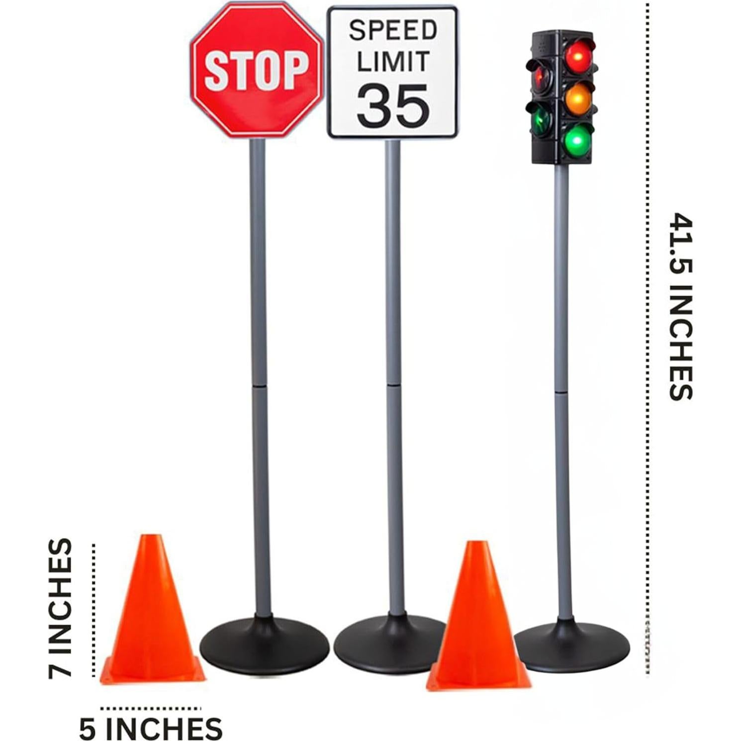 Juego de Señales de Tráfico Attatoy con Semáforo 32 Piezas