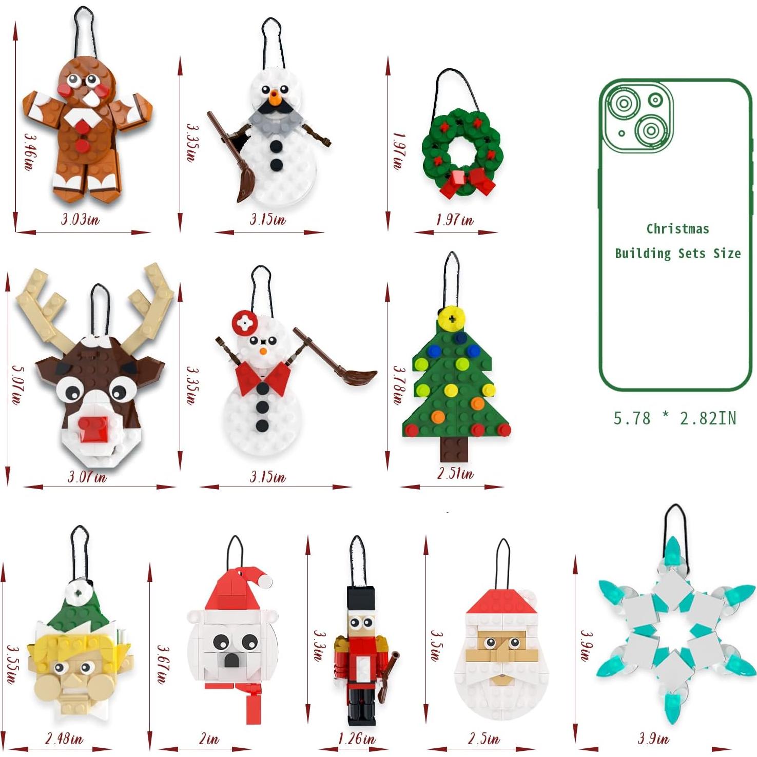 Kit de Construcción de Adornos Navideños 11-en-1 Nubee