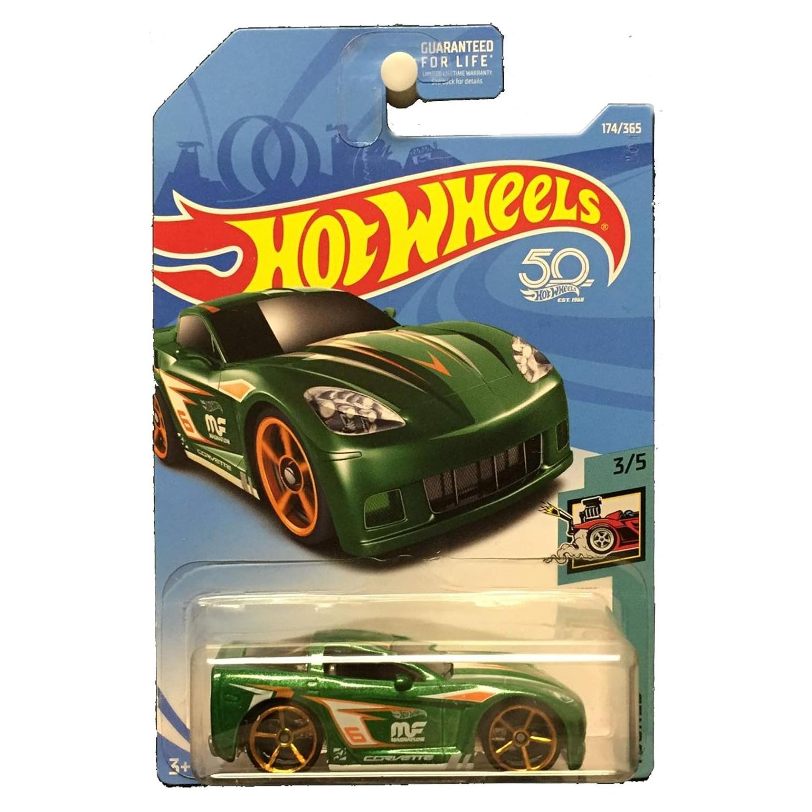 Hot Wheels C6 Corvette Verde 1:64 Coleccionista 50 Aniversario