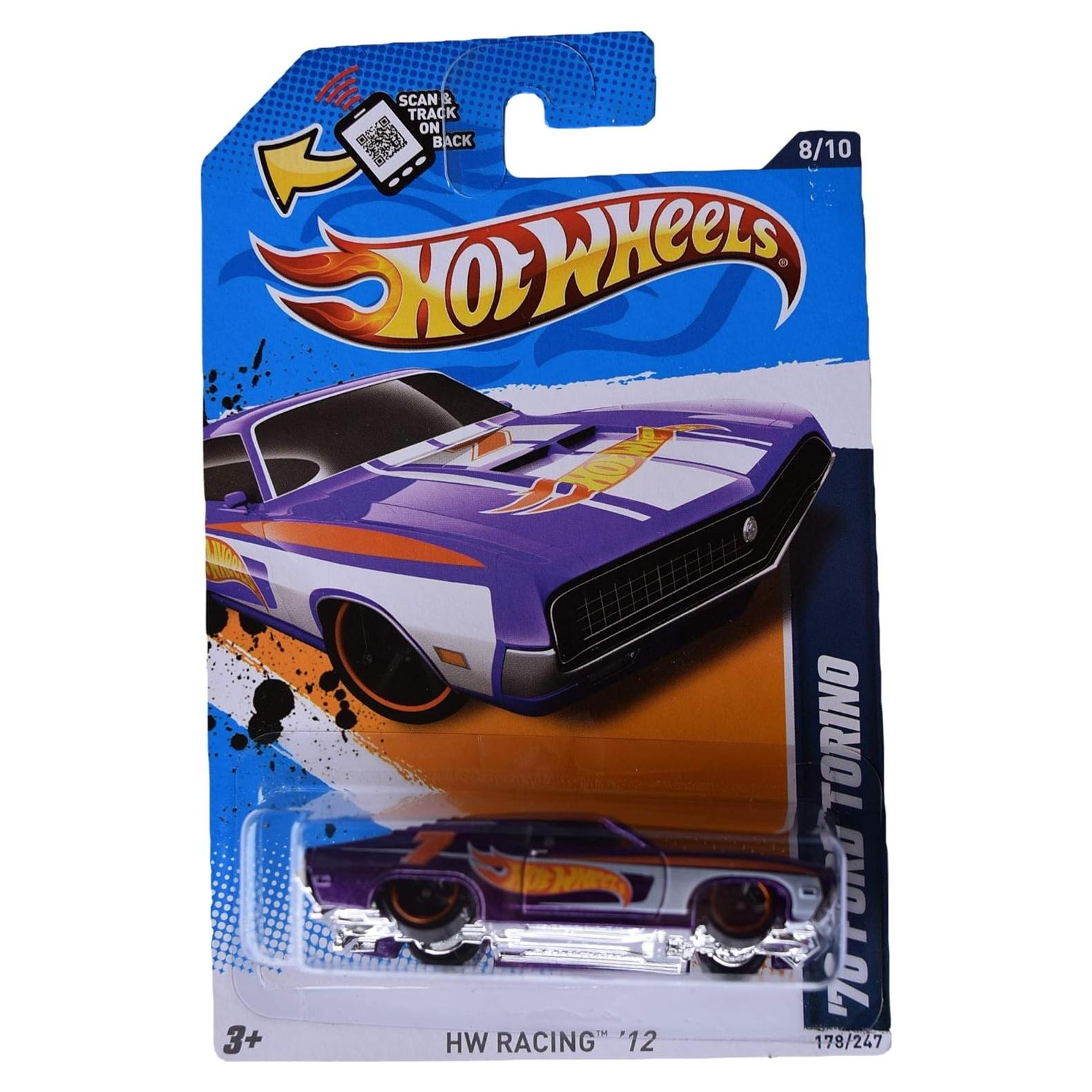 Hot Wheels 2012 '70 Ford Torino Púrpura 1:64 Mattel