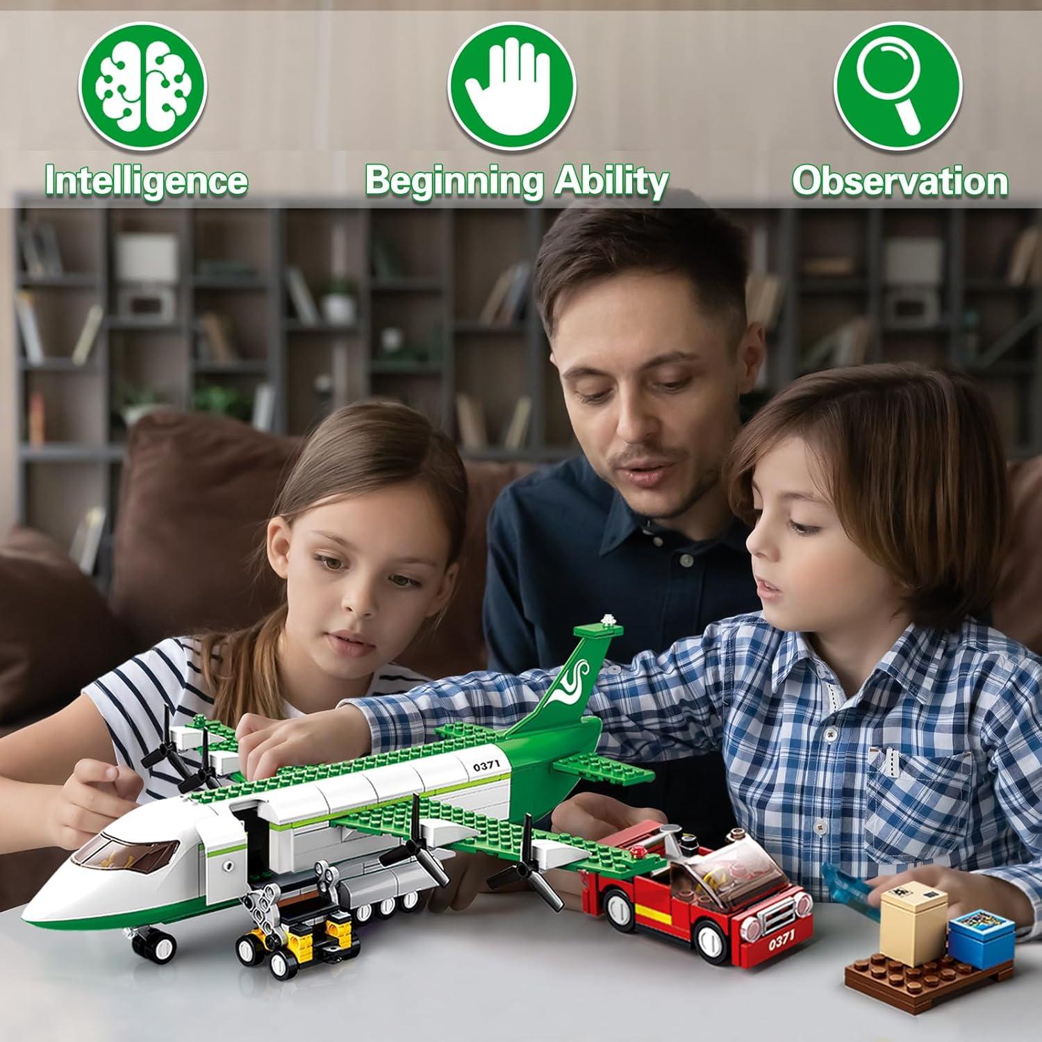 Juego de Construcción de Avión de Carga BDXEJV 383 Piezas