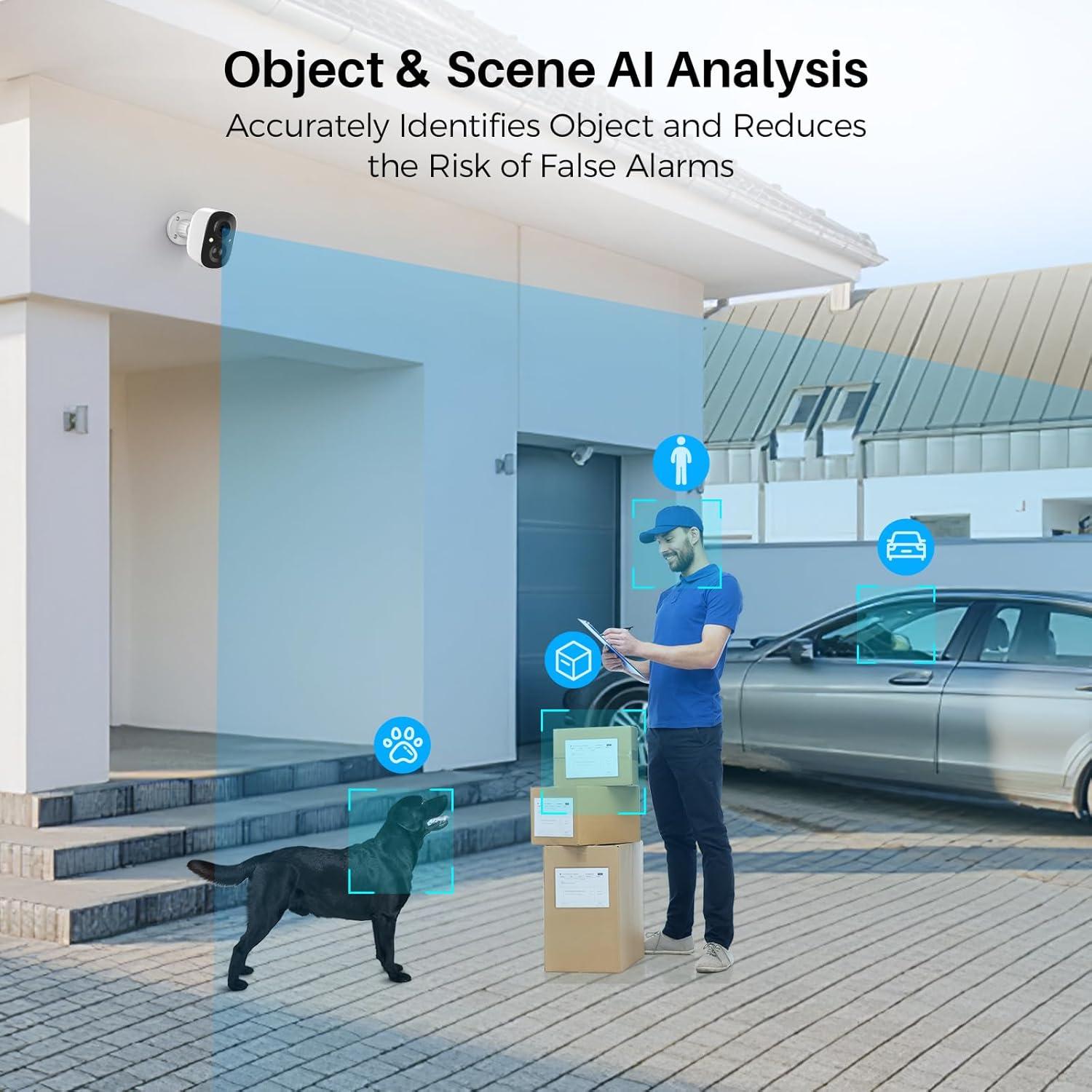 Cámara de Seguridad Inalámbrica MaxiViz GJ-CG6-20W 2K IP66