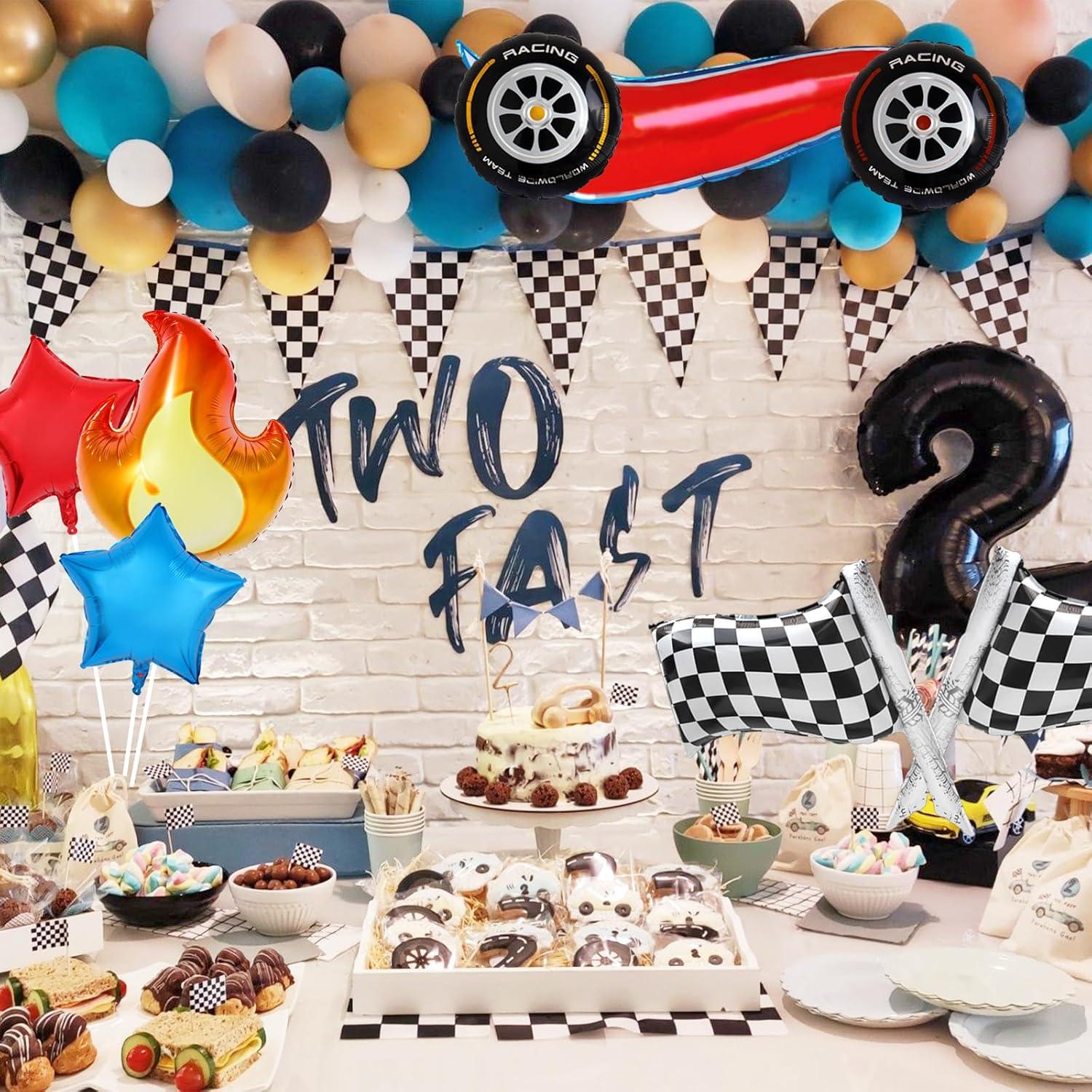 8 Globos Temáticos de Carreras MFYHMY para Fiesta Infantil