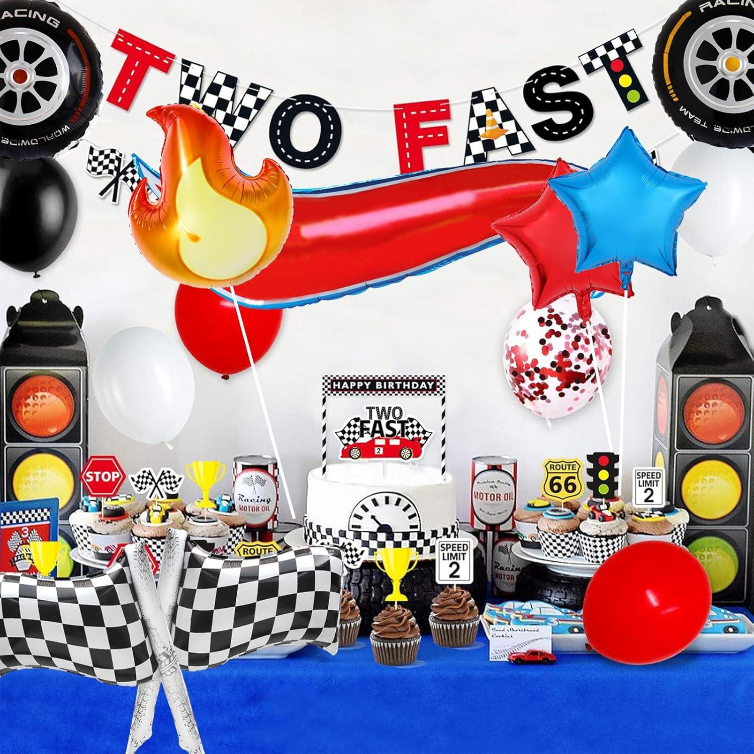 8 Globos Temáticos de Carreras MFYHMY para Fiesta Infantil