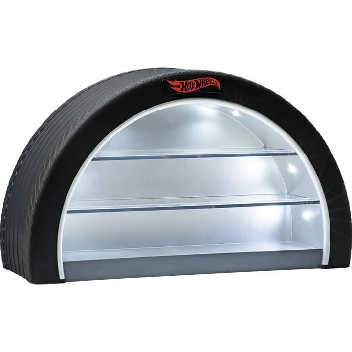 Estuche de Exhibición Hot Wheels Paladone con Luz LED para 8 Autos