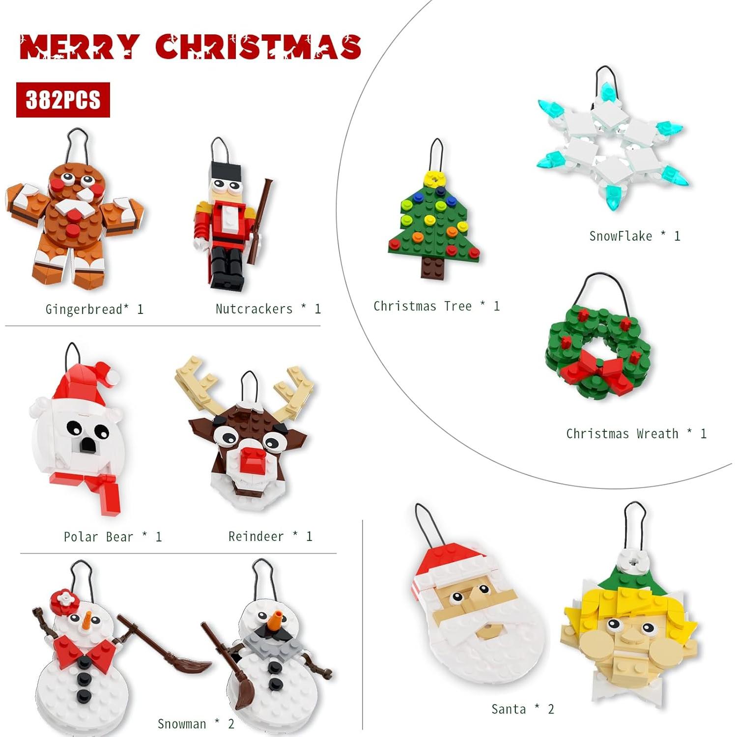 Adorno de Árbol de Navidad Tenhorses 11-en-1 con Cuerda