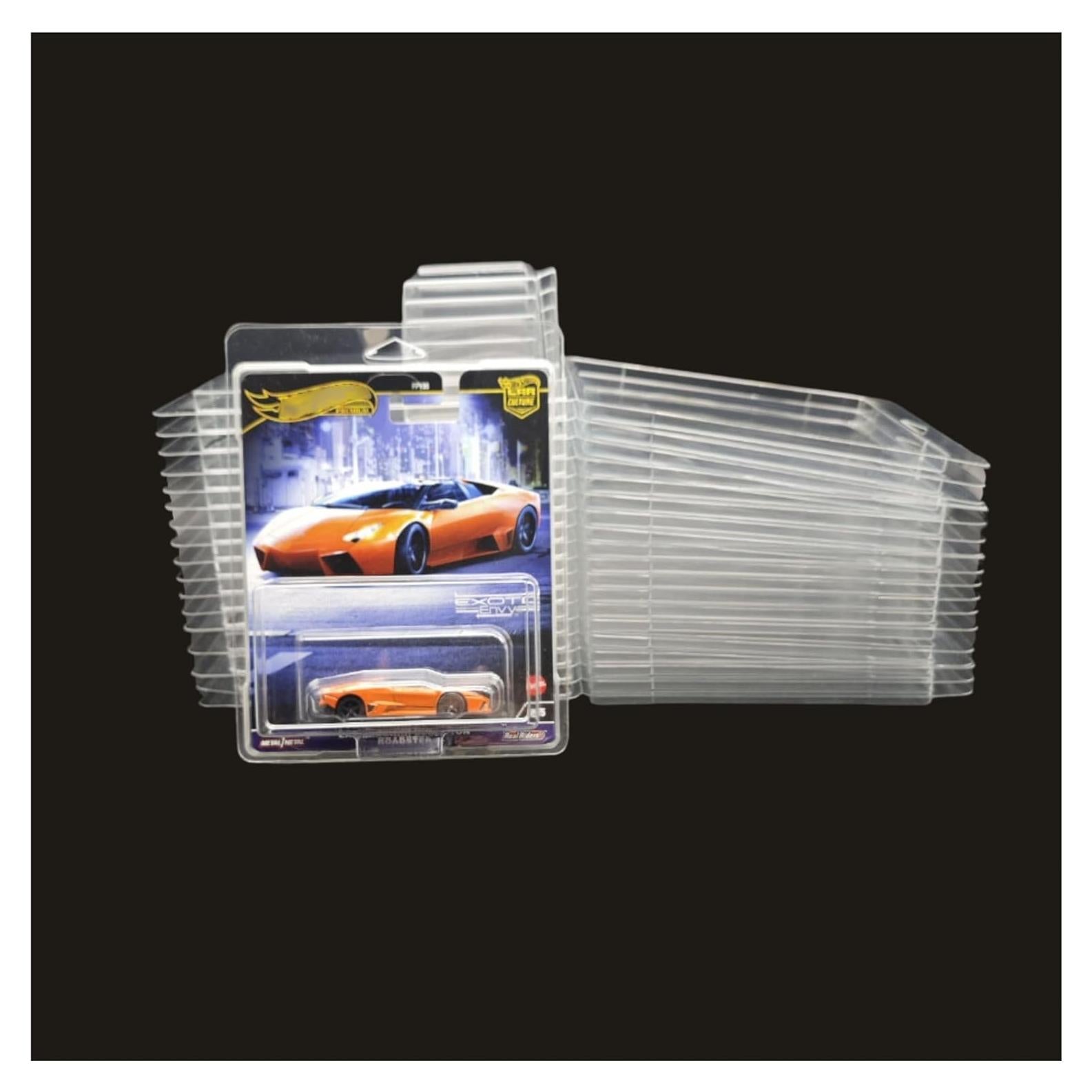 20 Cajas Protectoras para Hot Wheels - Almacenamiento Plegable 16.5x13.3 cm