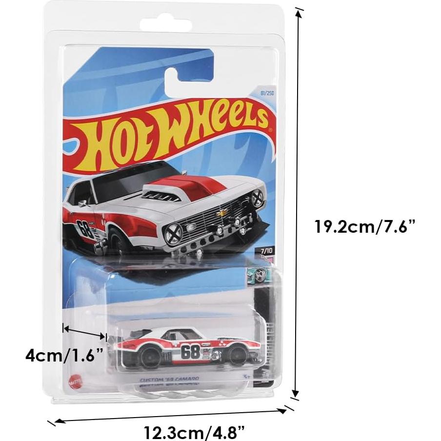 Baskiss 36 Fundas Protectores Transparentes para Coches Coleccionables