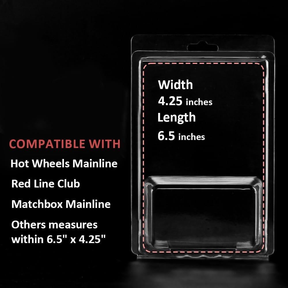 Baskiss 36 Fundas Protectores Transparentes para Coches Coleccionables